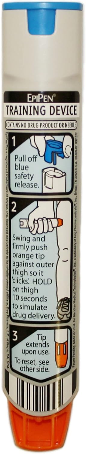 Epipen Trainer - Practice EpiPen Auto-Injector for Allergy Emergency Training | First Aid & Anaphylaxis Preparedness | Home, School & Workplace Safety