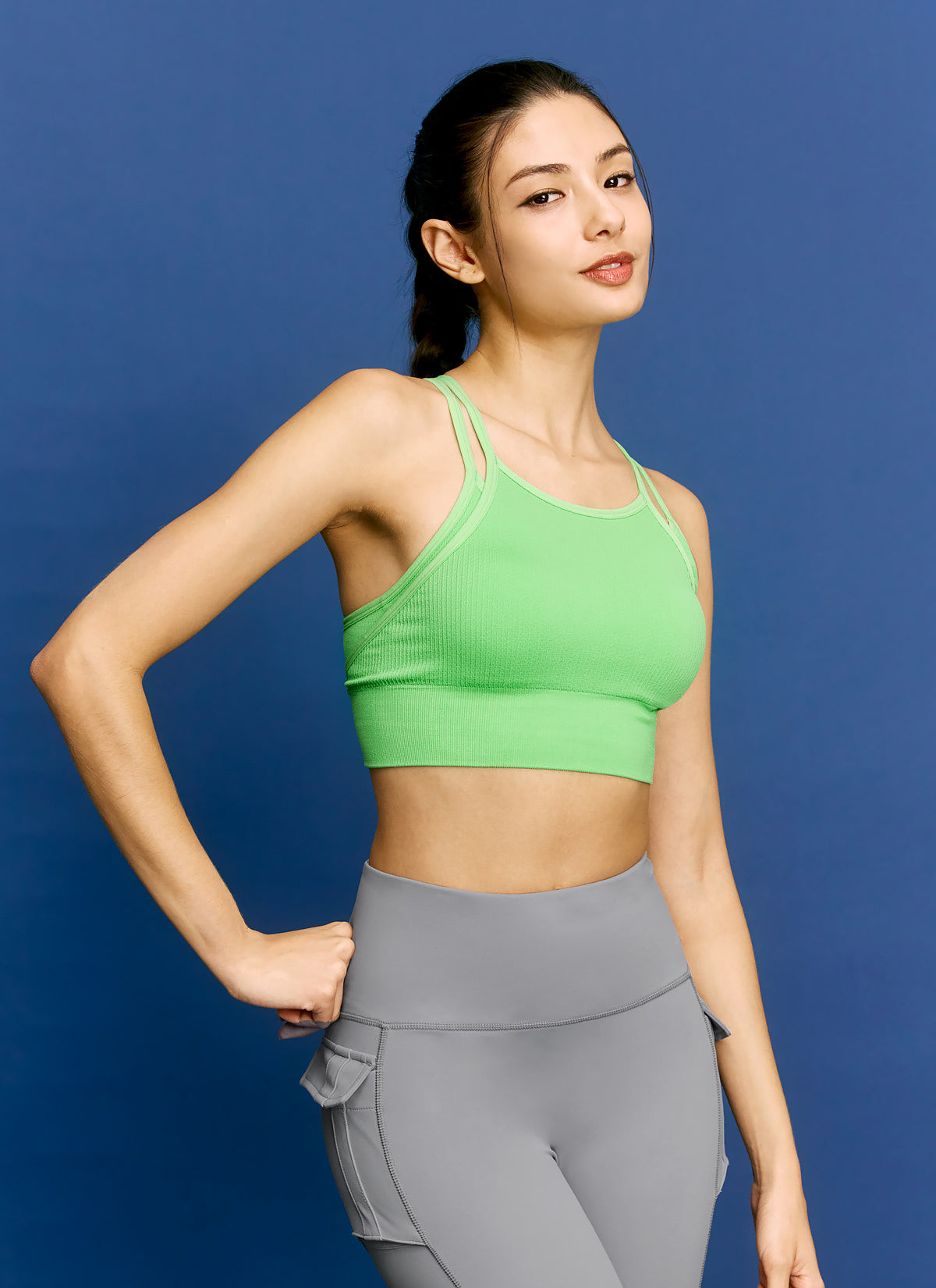Comfortable Dual Layer Seamless Bra Top for Women - Wireless Support, Breathable Fabric - Perfect for Yoga, Workout & Everyday Wear