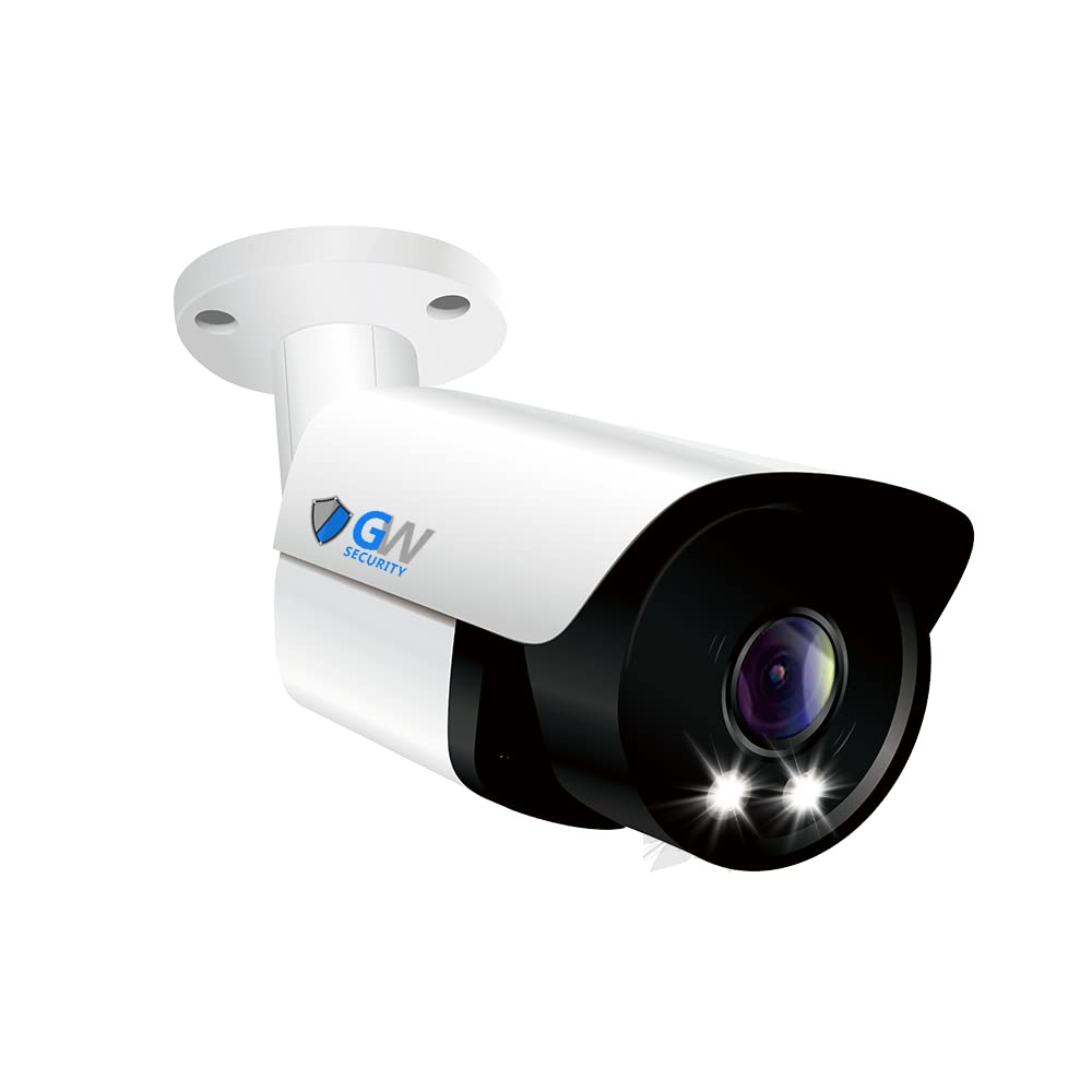 GW Security 8 Channel 4K NVR H.265 8MP Full-Color Night Vision Security Camera System with 4 Ultra HD 4K IP Two-Way Audio Outdoor PoE Cameras | Smart AI Human Detection | Ideal for Home & Business Surveillance, 24/7 Property Protection