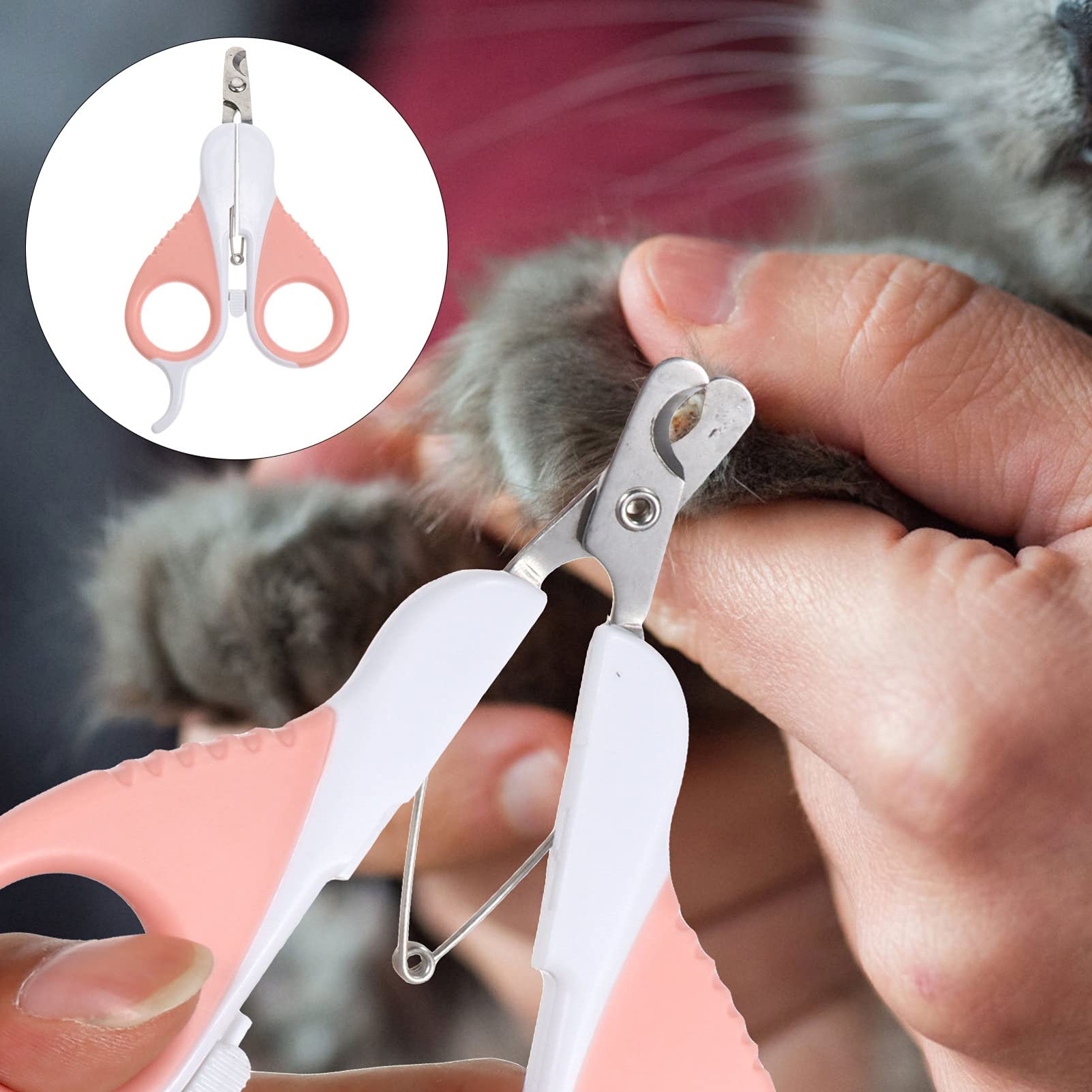 Balacoo 1pc Durable Pet Nail Scissors - Professional Dog Nail Trimmer & Cat Claw Cutter for Safe Pet Manicure, Ideal for Home Grooming and Pet Care