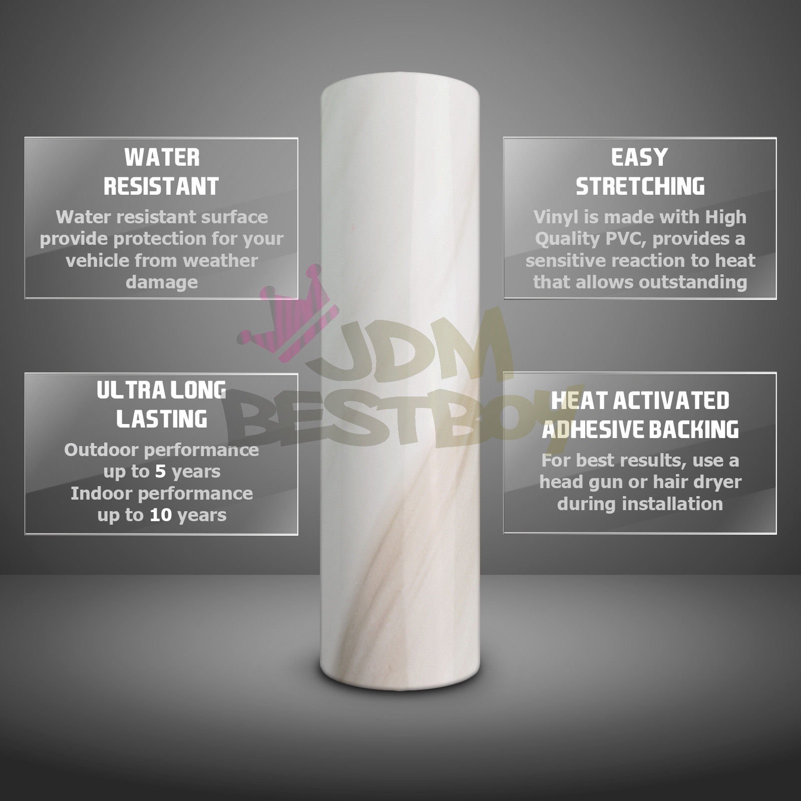 Premium Self-Adhesive Marble Granite Countertop Vinyl Wrap - Peel & Stick Faux Stone Cover Film for Kitchen, Bathroom, Office (36