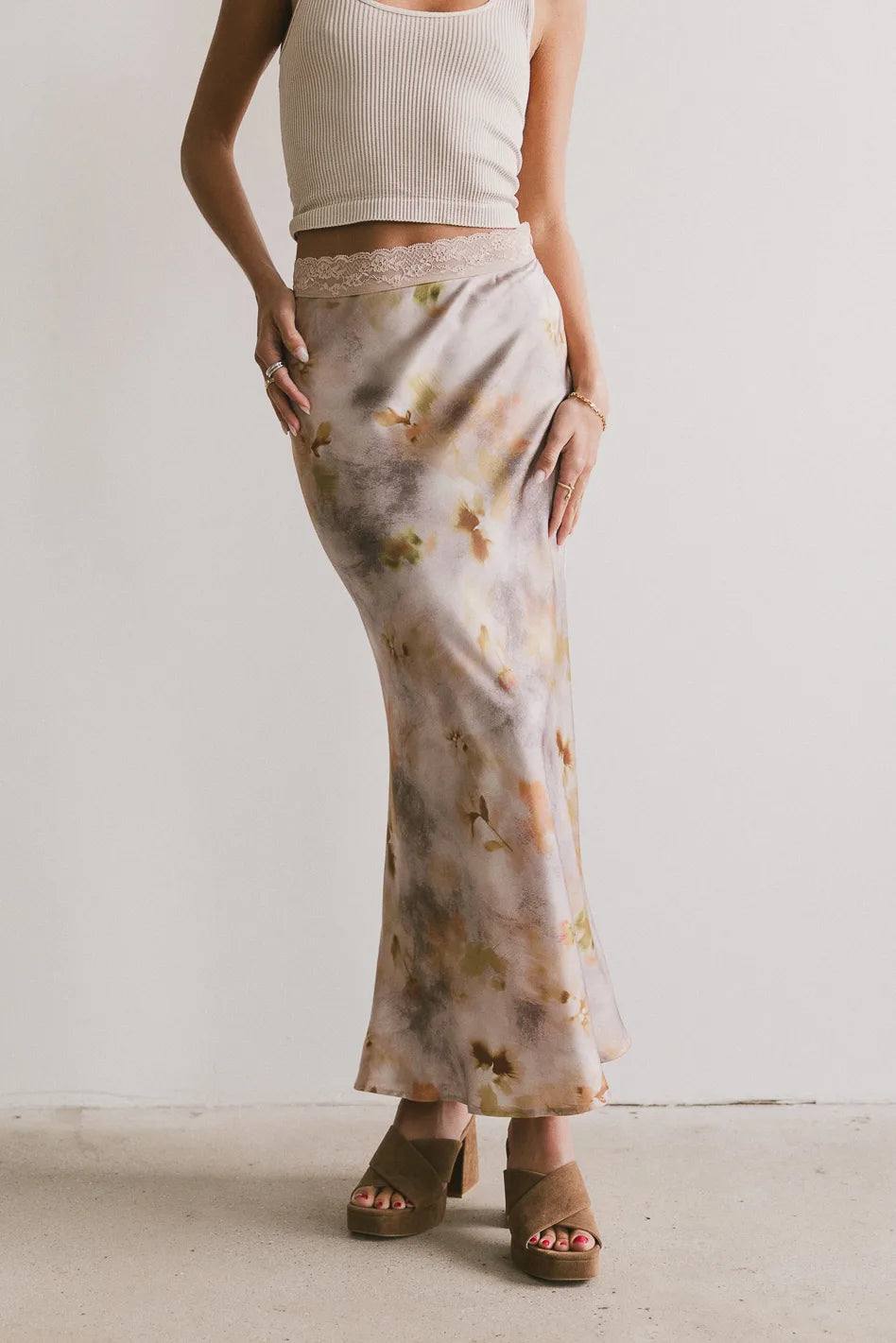 Lauriana Maxi Skirt - Women's Flowy Long Skirt with Elastic Waist | Perfect for Summer, Beach, Boho Style & Casual Outfits