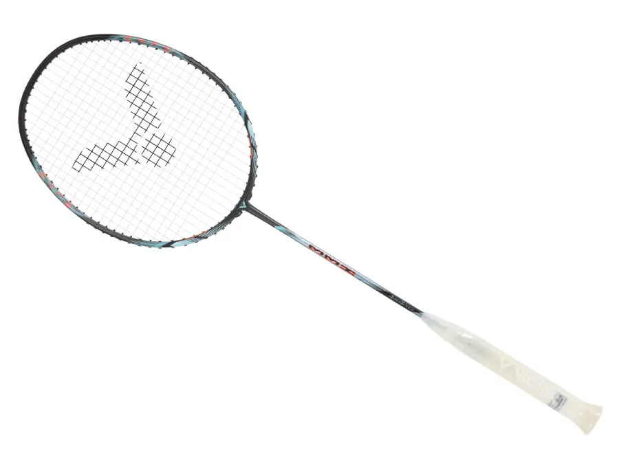 Victor AuraSpeed 33 HC Badminton Racket - Grayish Blue | Lightweight Carbon Fiber Shaft | Professional Tournament Grade | Perfect for Competitive Play & Training Sessions