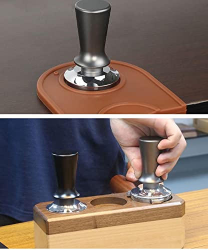 Premium 51mm/53mm/58mm Espresso Tamper - Adjustable 304 Stainless Steel Coffee Distributor with Sloped Base - Professional Barista Tool for Perfect Coffee Extraction (Ideal for Home & Cafe Use)