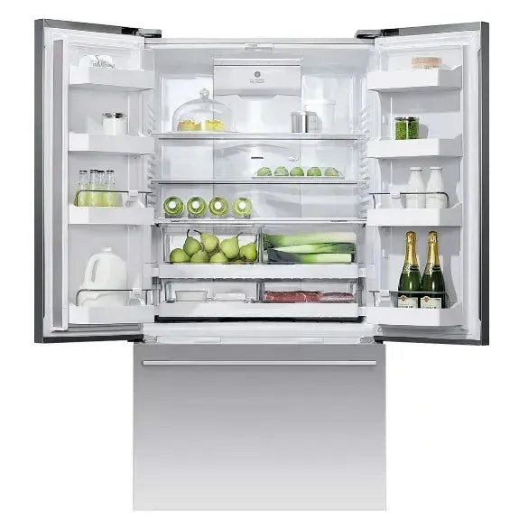 Fisher & Paykel 569L French Door Refrigerator - Stainless Steel, Energy Efficient, Spacious Fridge for Large Families & Entertaining