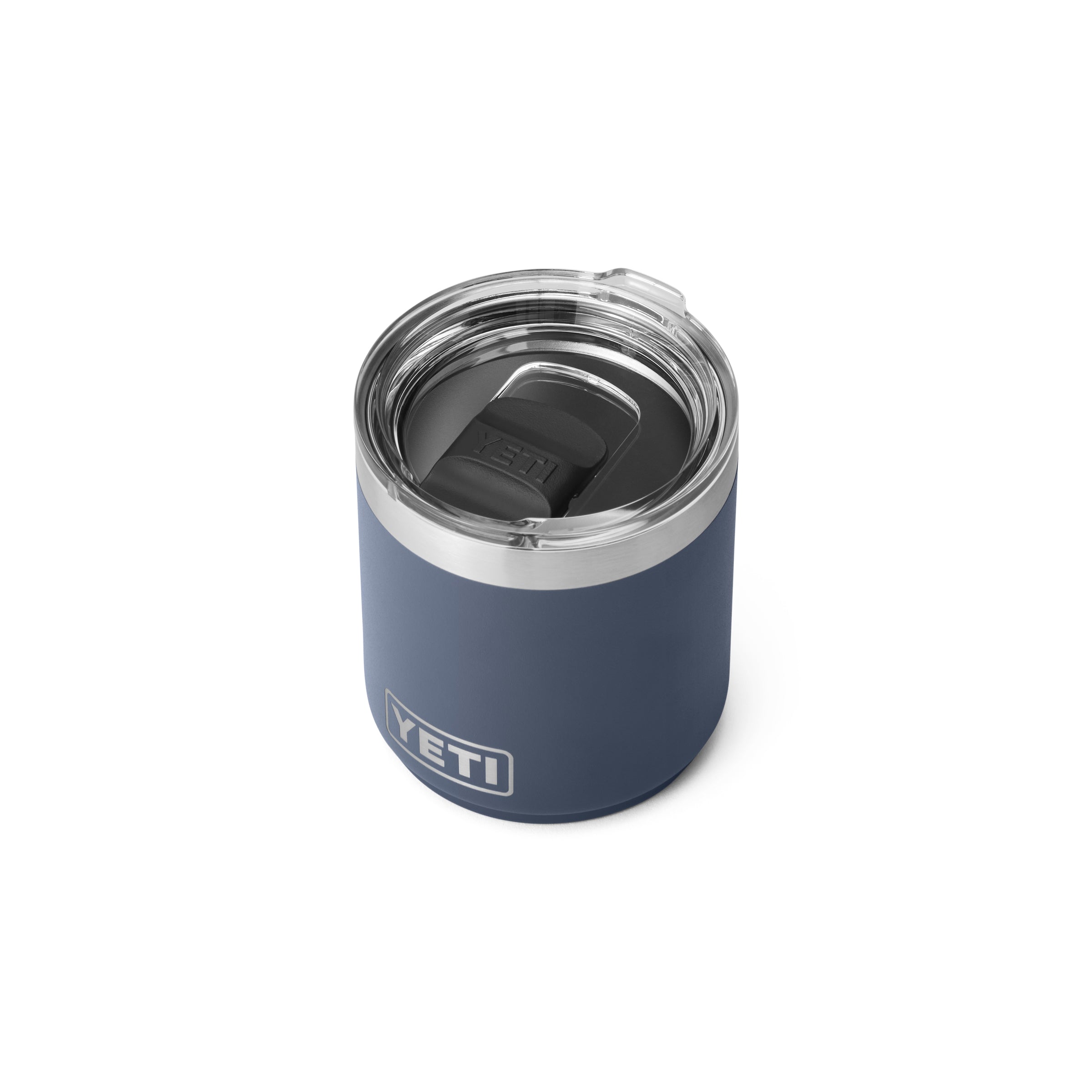Yeti Rambler 10 oz Lowball Tumbler with MagSlider Lid - Navy Blue - Insulated Stainless Steel Cup for Cocktails, Whiskey & Coffee - Perfect for Home, Office & Outdoor Use