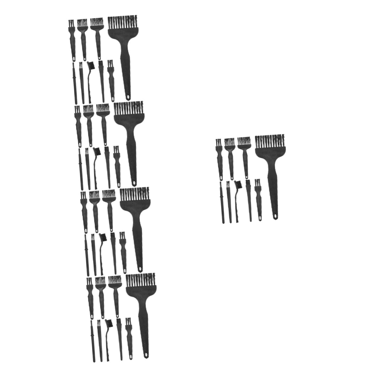 40 Pcs Electric Shaver Cleaning Brush Set for Clippers, Trimmers & Razors - Black | Perfect for Grooming Kits, Barbershops & Home Use