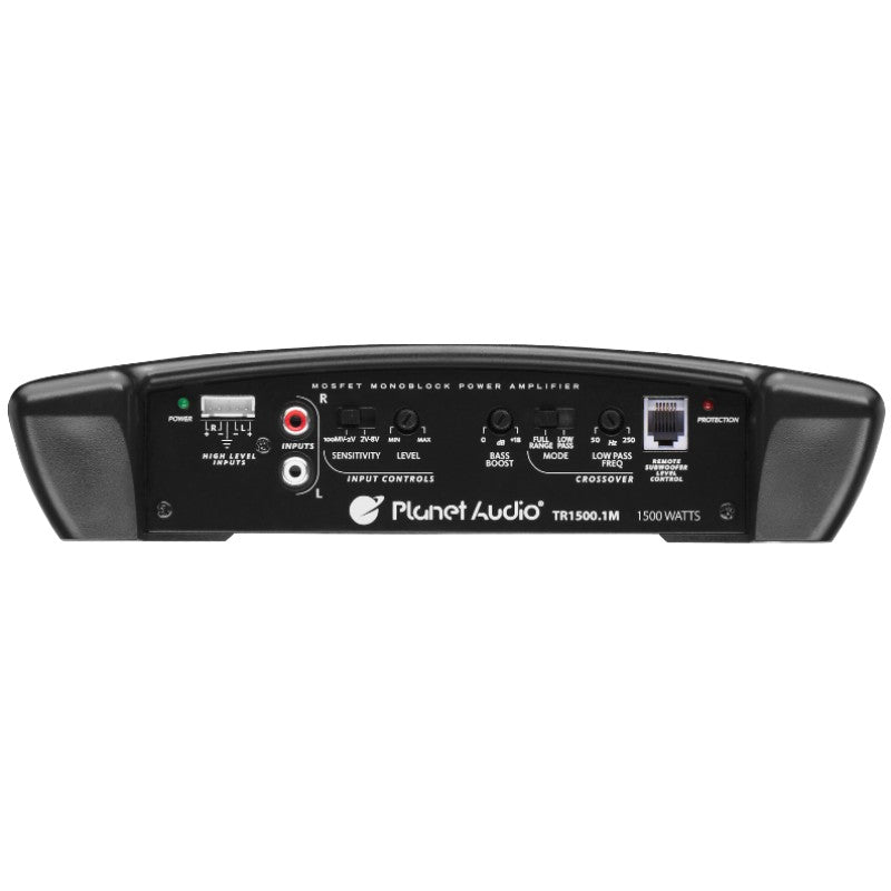 Planet Audio TR1500.1M Monoblock Car Amplifier - 1500W Max Power, Torque Series for Deep Bass - Perfect for Car Audio Systems & Subwoofer Upgrades