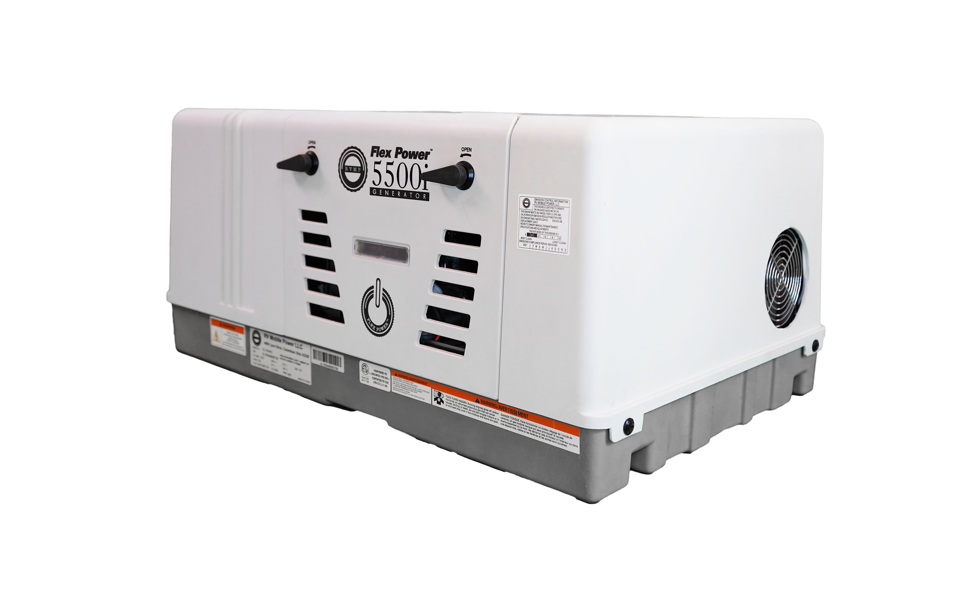 RVMP Flex Power 5500i Dual Fuel Portable Generator - Gas & Propane Powered - Quiet Inverter Technology for Camping, RV Trips & Emergency Backup Power