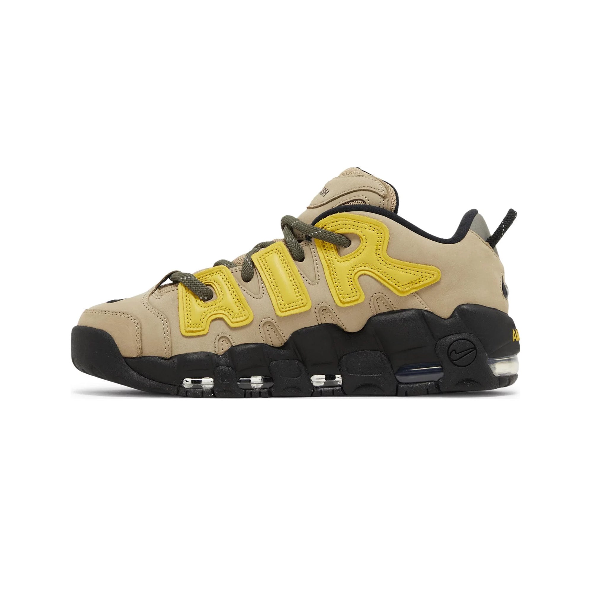 Nike Air More Uptempo Low 'AMBUSH Vivid Sulfur Limestone' Sneakers (2023) - Retro Basketball Shoes for Men & Women, Streetwear Fashion & Casual Wear