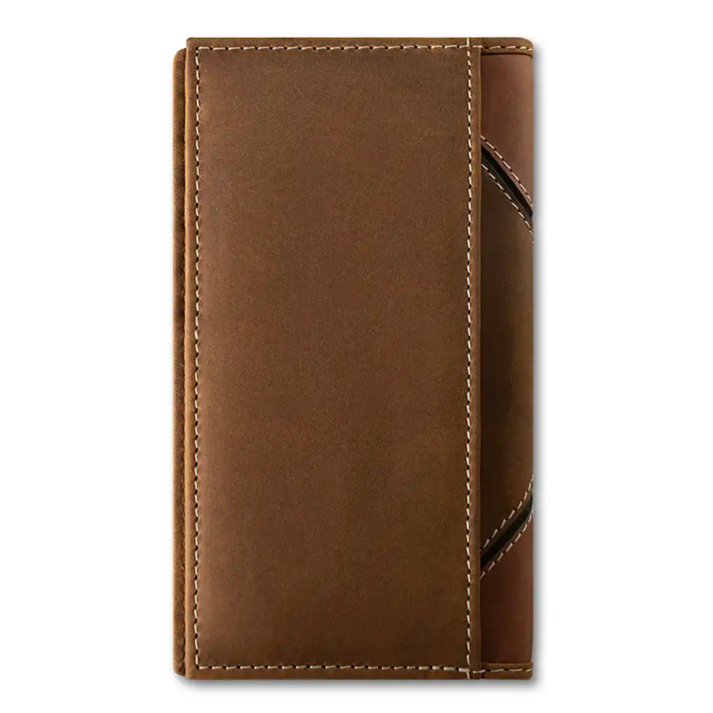 Ariat Patchwork Embossed Genuine Leather Men's Rodeo Wallet - Western Style Bifold Wallet for Cowboy, Rancher & Outdoor Enthusiasts