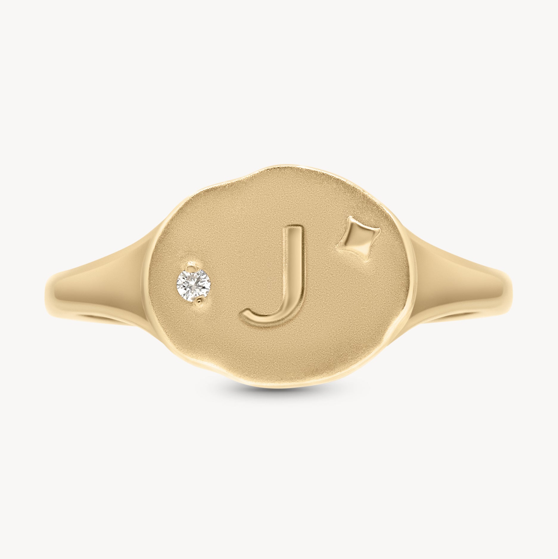 Athena Initial Ring - Personalized Silver Name Ring for Women, Custom Engraved Jewelry Gift - Perfect for Birthdays, Anniversaries & Everyday Wear