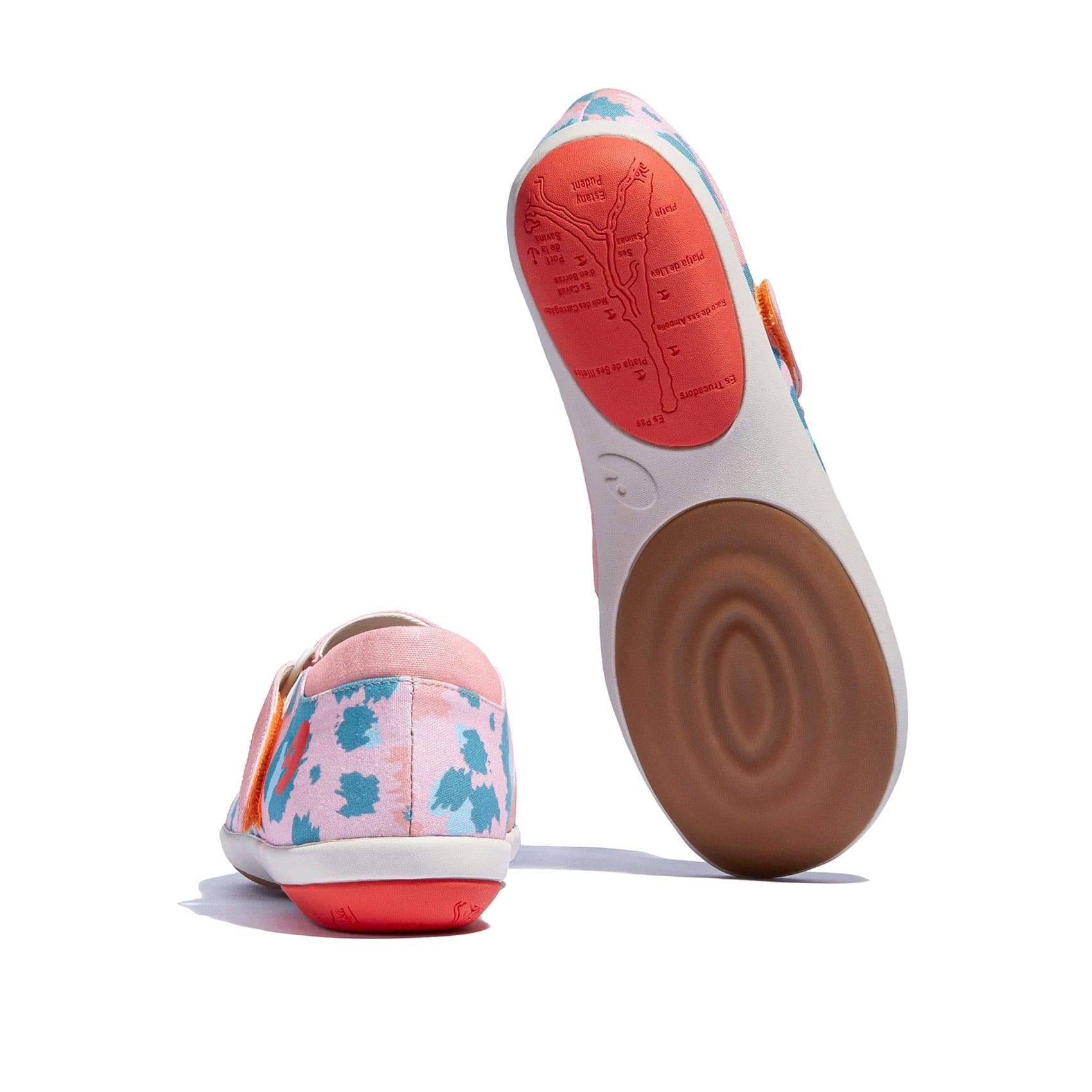 Pink and Blue Leopard Print Illetes III Women's Sandals - Stylish Comfort for Summer, Beach, and Casual Outings