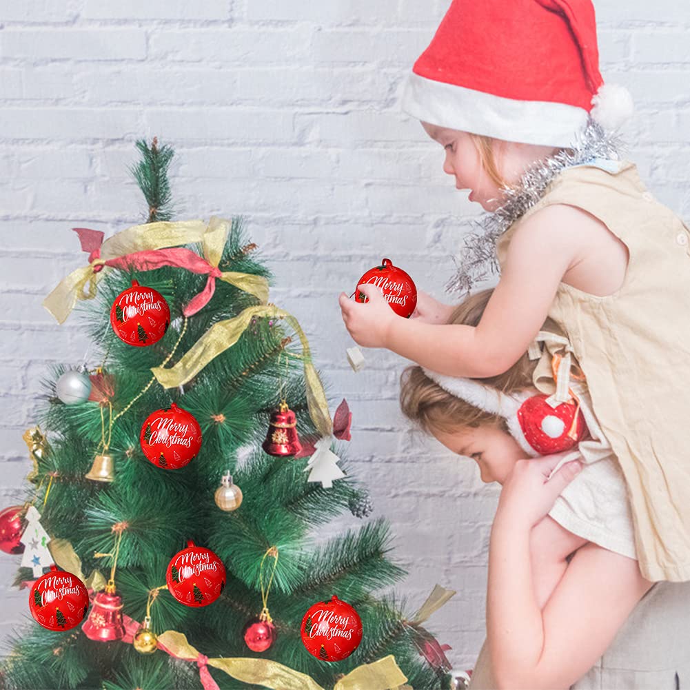 Creative Christmas Candy Storage Jar - Round Tinplate Ball Chocolate Candy Box for Christmas Tree Decorations, Holiday Party Favors & Festive Gift Giving