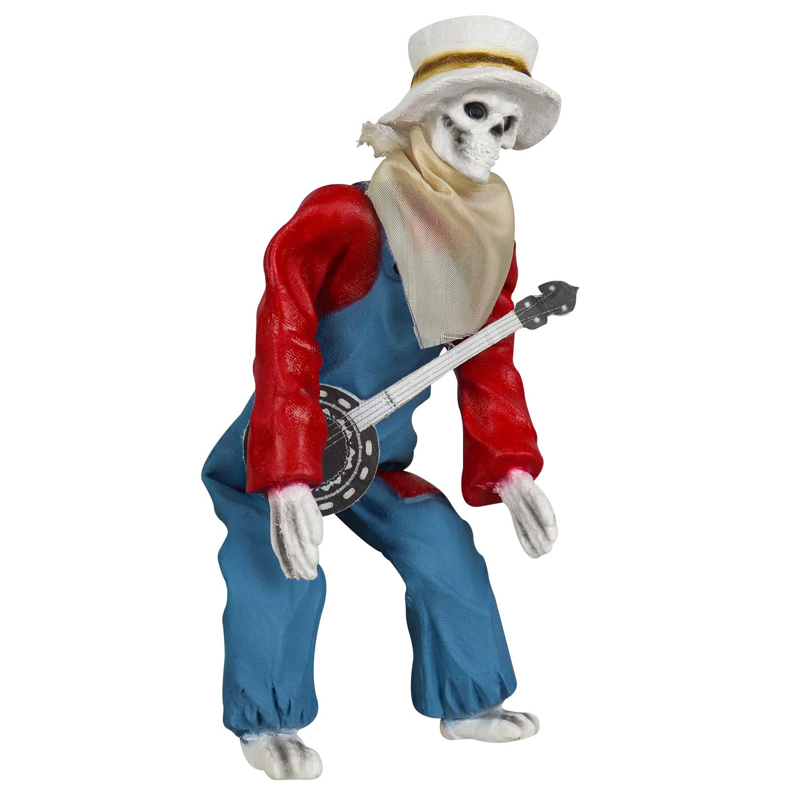 Skeleton Guitar Porch Decor - Boho Holiday Ornament for Home & Outdoor