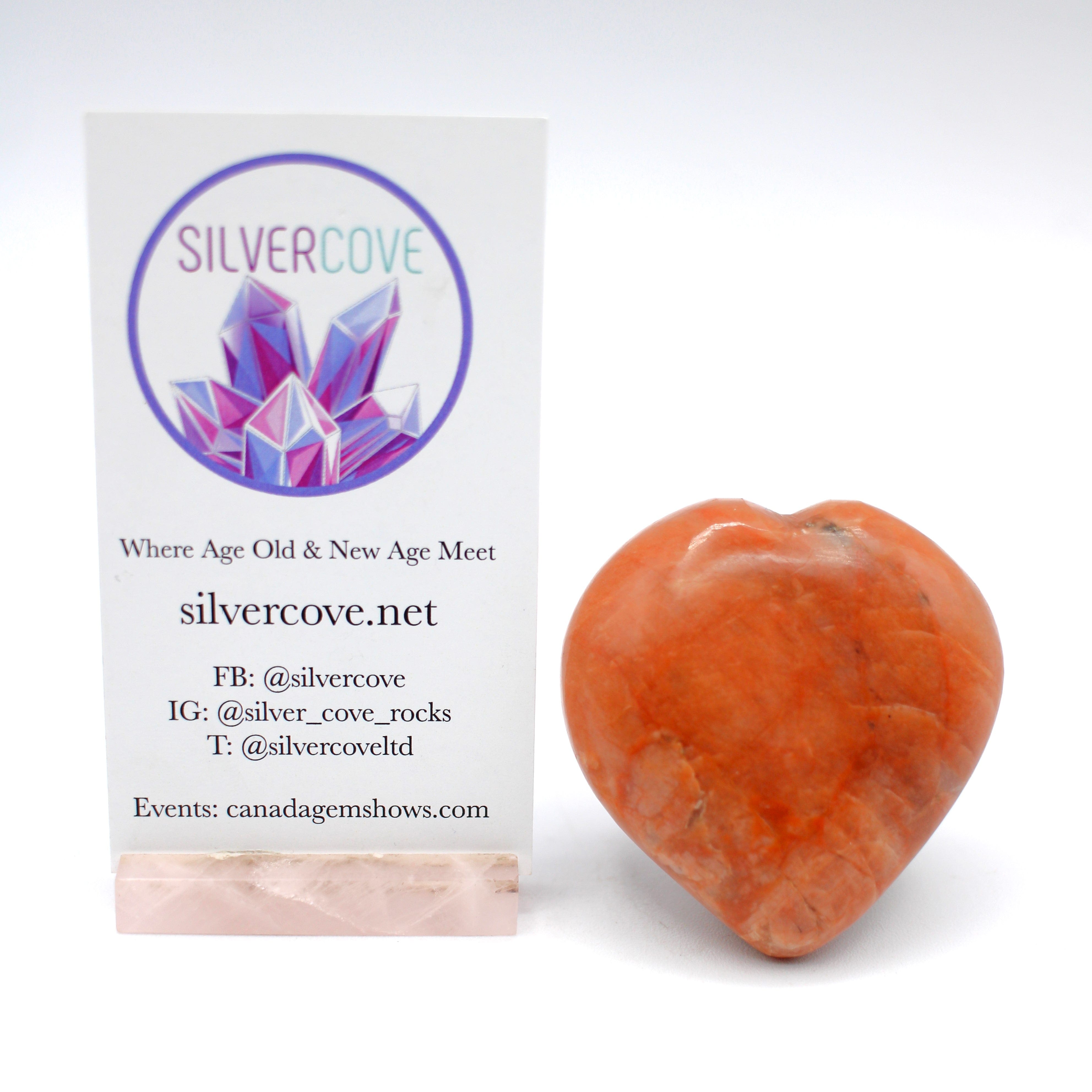 Natural Canadian Peach Moonstone Heart Carving - Healing Crystal for Love & Emotional Balance | Perfect for Meditation, Jewelry Making & Spiritual Gifts