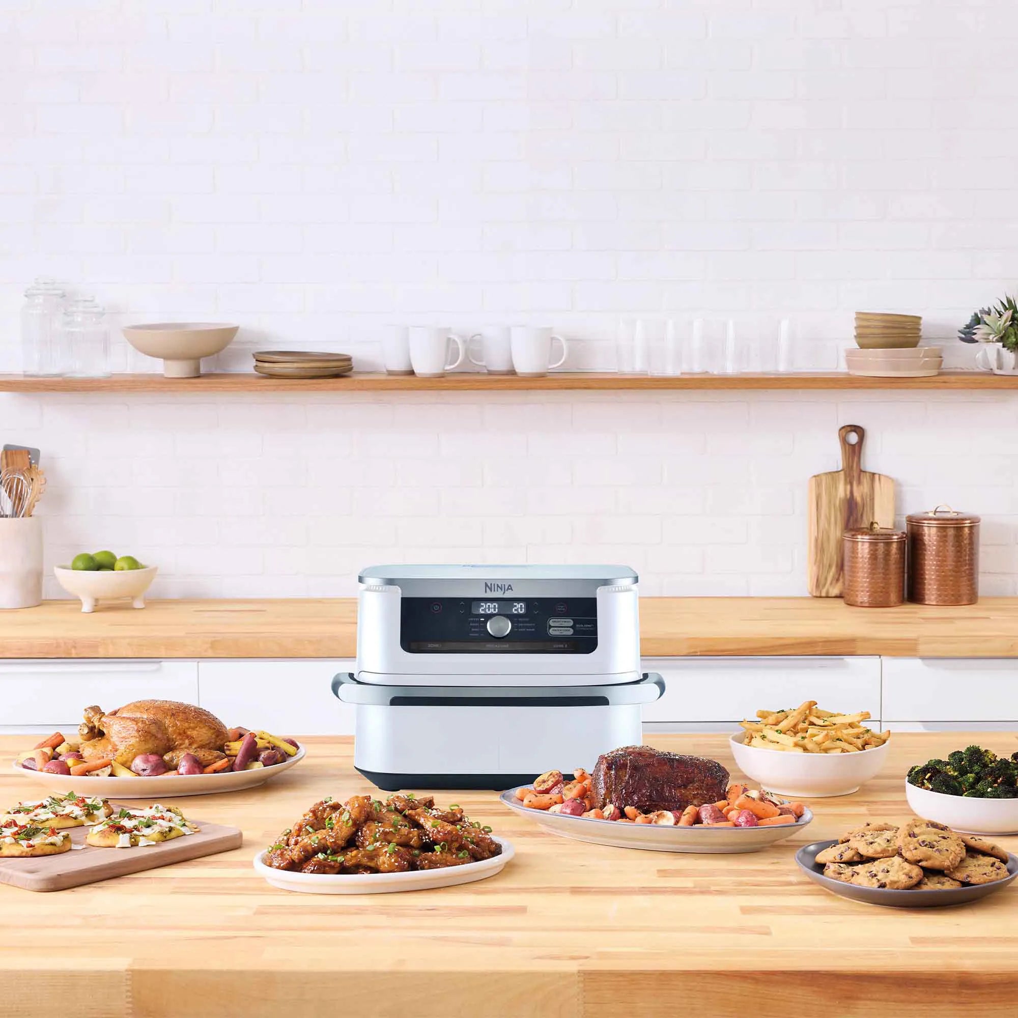 Ninja XXXL FlexDrawer Air Fryer - 8.5 Quart Large Capacity, 2 Independent Cooking Zones, Digital Touchscreen - Perfect for Family Meals, Party Snacks & Healthy Cooking