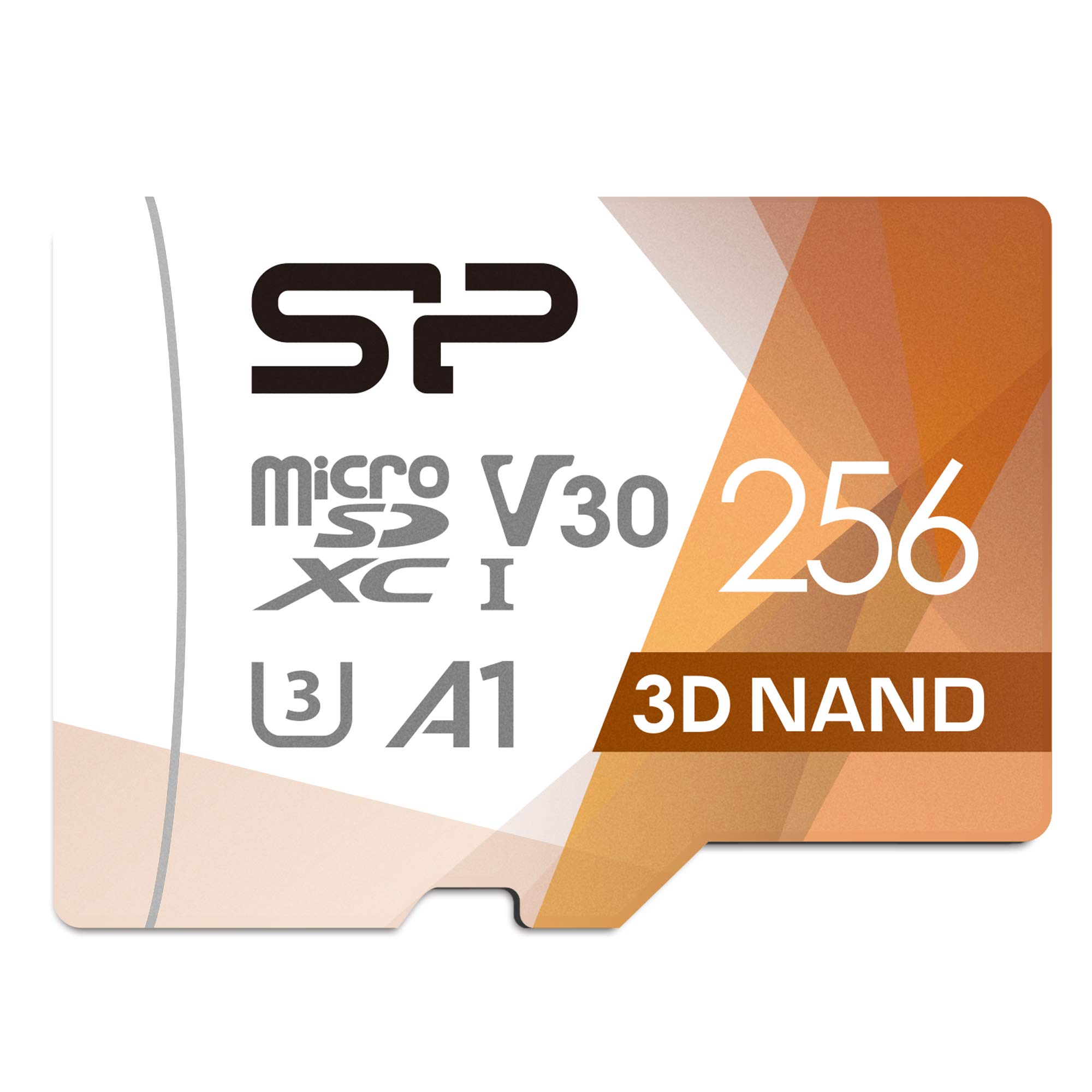 Silicon Power 256GB Micro SDXC UHS-I U3 V30 Memory Card - 100MB/s High Speed with Adapter - Compatible with Nintendo Switch, DSLR Cameras, Drones, Action Cams & 4K Video Recording