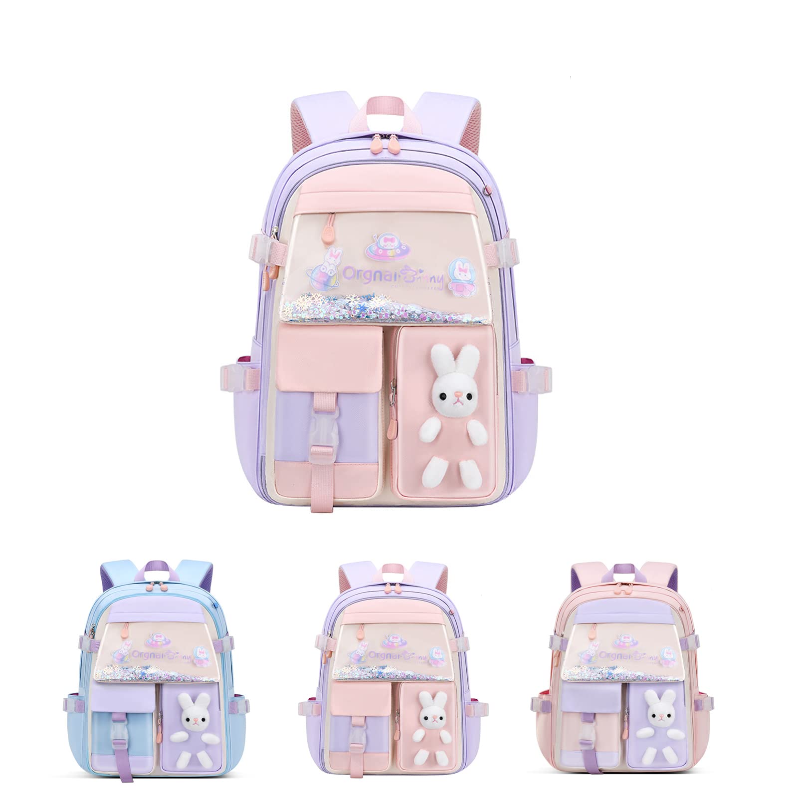 Cute Bunny Backpack for School - Kawaii Bunny Bag for Teen Girls & Women - Perfect for School, Travel & Everyday Use