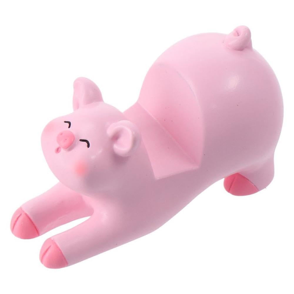 1 PC Cute Pink Pig Phone Stand Holder - Desktop Tablet Stand for iPhone, Samsung, iPad - Perfect for Office Desk, Bedside Table, Kitchen Counter & Travel Accessories