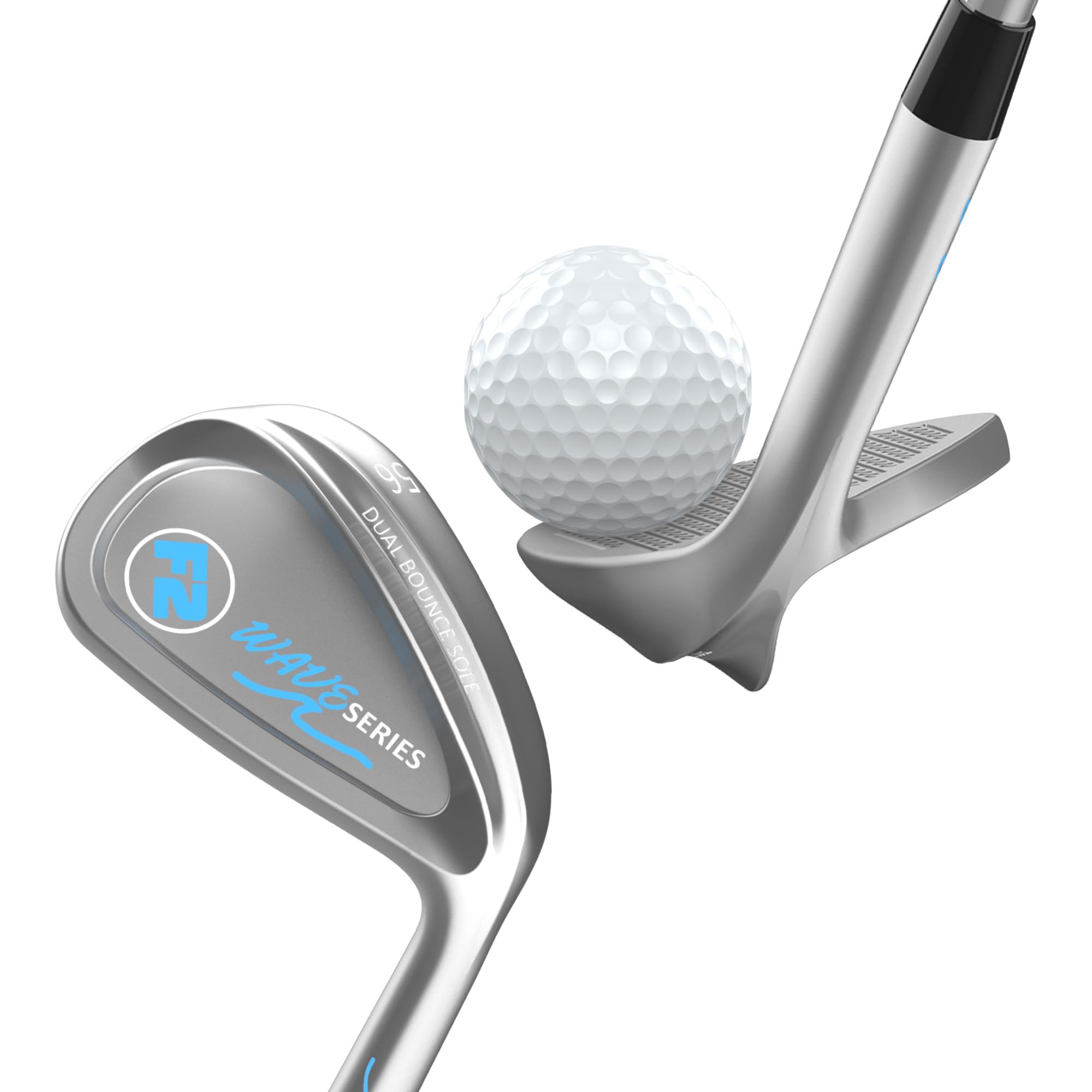 F2 Wave Wedge - High Performance Steel Shaft Golf Wedge for Superior Accuracy | Shank-Proof Design for Smooth Turf Interaction | Perfect for Short Game Shots, Bunker Play & Approach Shots on Golf Course