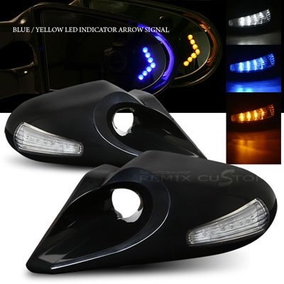 1997-2001 Toyota RAV4 Z4 LED Arrow Power Side Mirrors - Replacement Auto Parts for Improved Visibility & Safety - Perfect for Night Driving & Off-Road Adventures