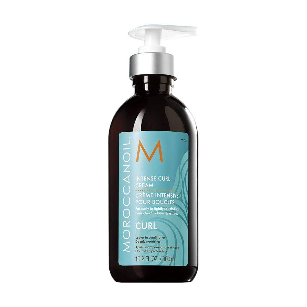 Moroccanoil Intense Curl Cream 300ml - Hydrating Curl Defining Cream for Curly & Frizzy Hair - Salon Quality Hair Styling for Natural Curls & Waves - Perfect for Daily Hair Care & Styling Routine