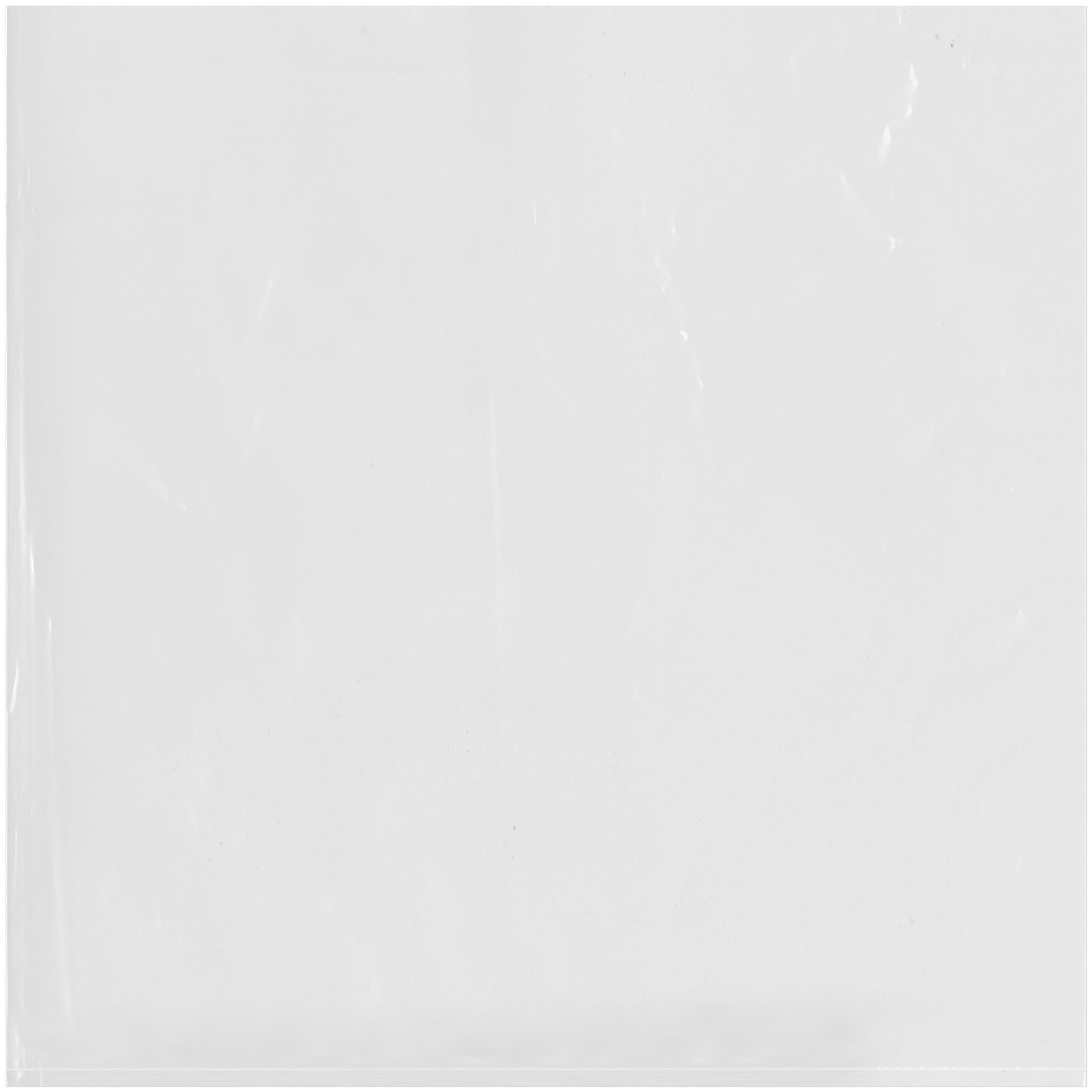 500 Pack Clear Plastic Poly Bags 14x14 Inches 4 Mil Thick - Resealable Flat Open Bags for Food Storage, Crafts, Retail Packaging & Organizing