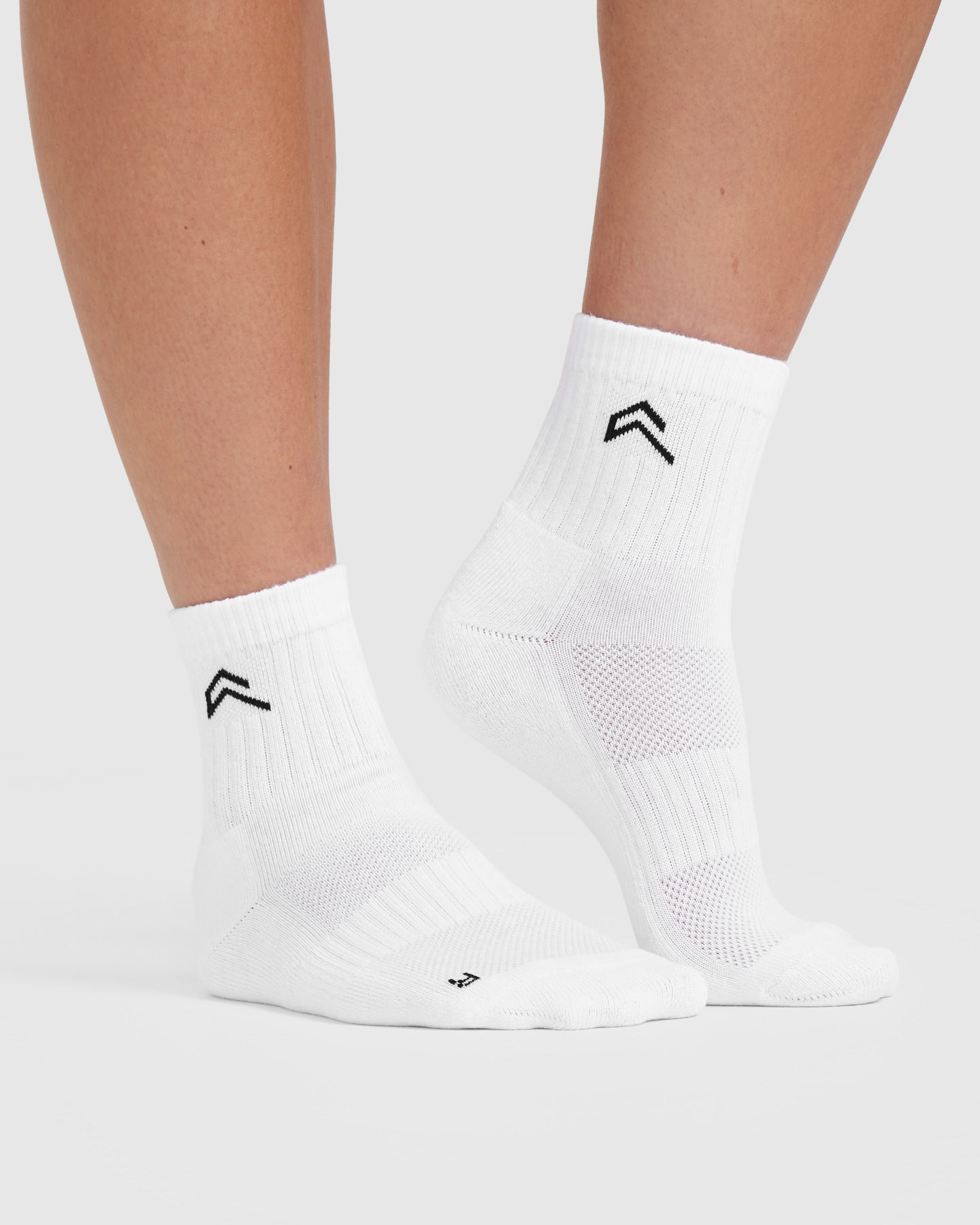 Premium 3-Pack Mid Crew Socks for Men & Women - Soft Cotton White Athletic Socks - Perfect for Running, Gym Workouts & Everyday Comfort