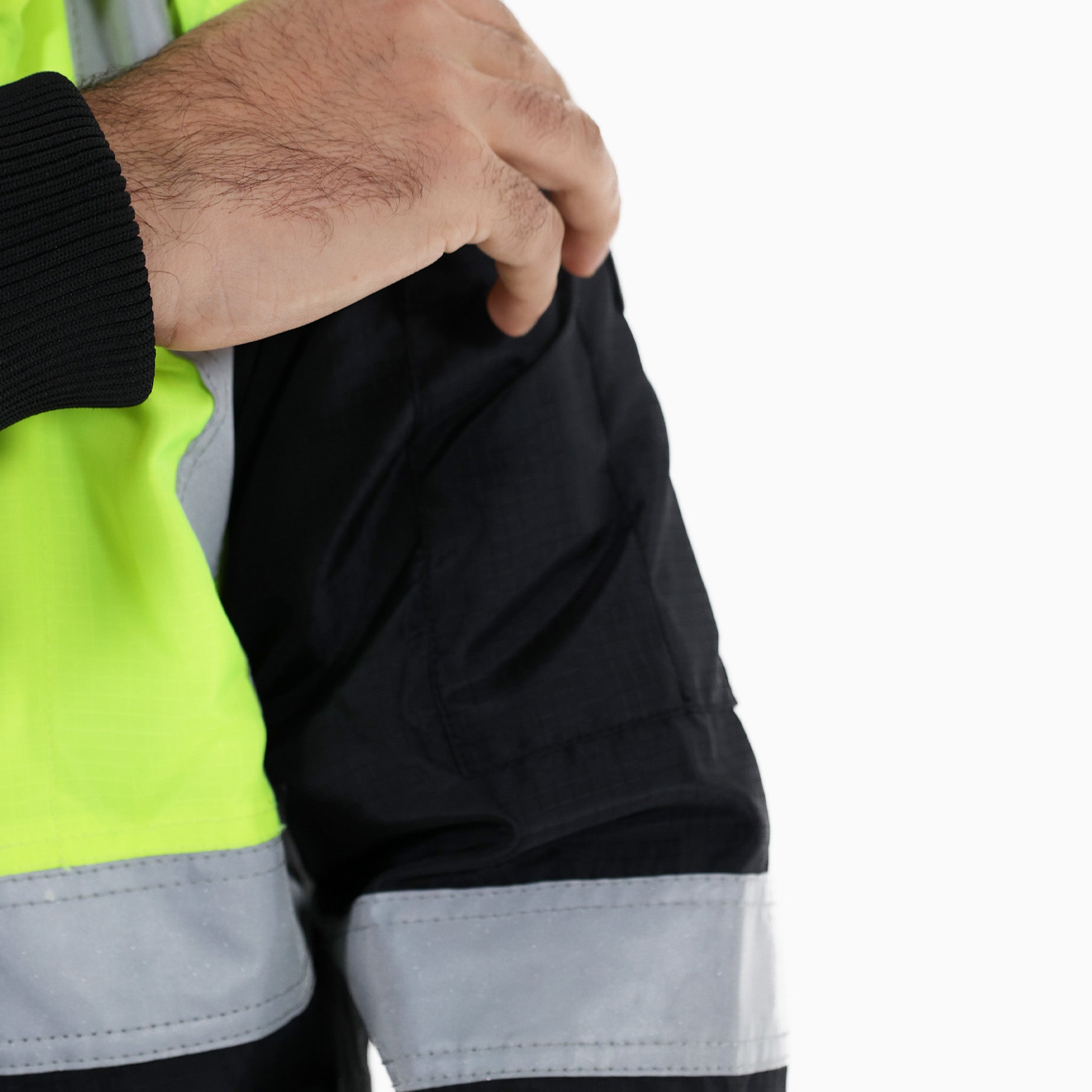 High Visibility Reflex Safety Jacket - Yellow Reflective Vest for Construction, Cycling & Outdoor Work | ANSI Certified for Enhanced Visibility