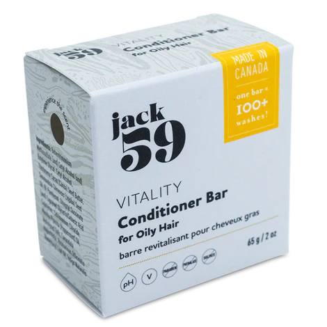 Jack59 Solid Shampoo & Conditioner Bars - Natural Hair Care for All Hair Types - Perfect for Travel, Gym & Eco-Friendly Home Use