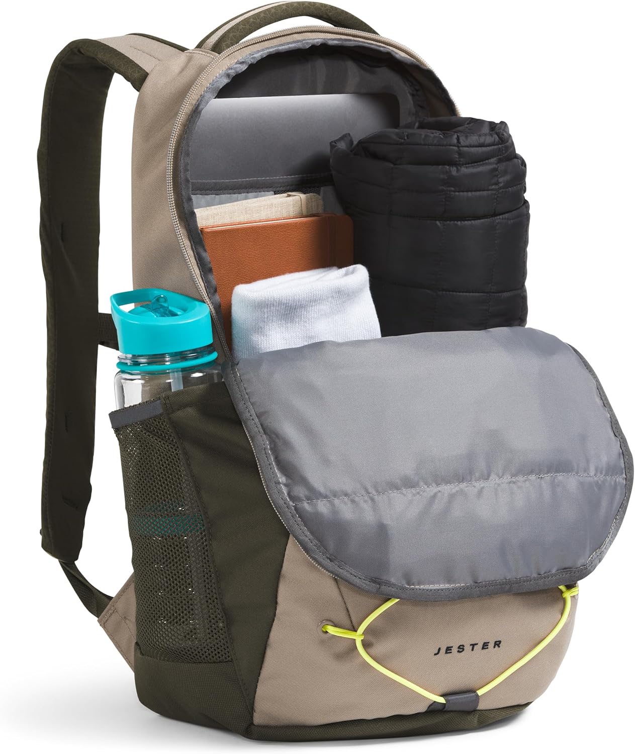 The North Face Jester Backpack - Durable School & Travel Backpack for Men & Women - Water-Resistant Laptop Backpack with USB Port - Perfect for College, Hiking & Commuting