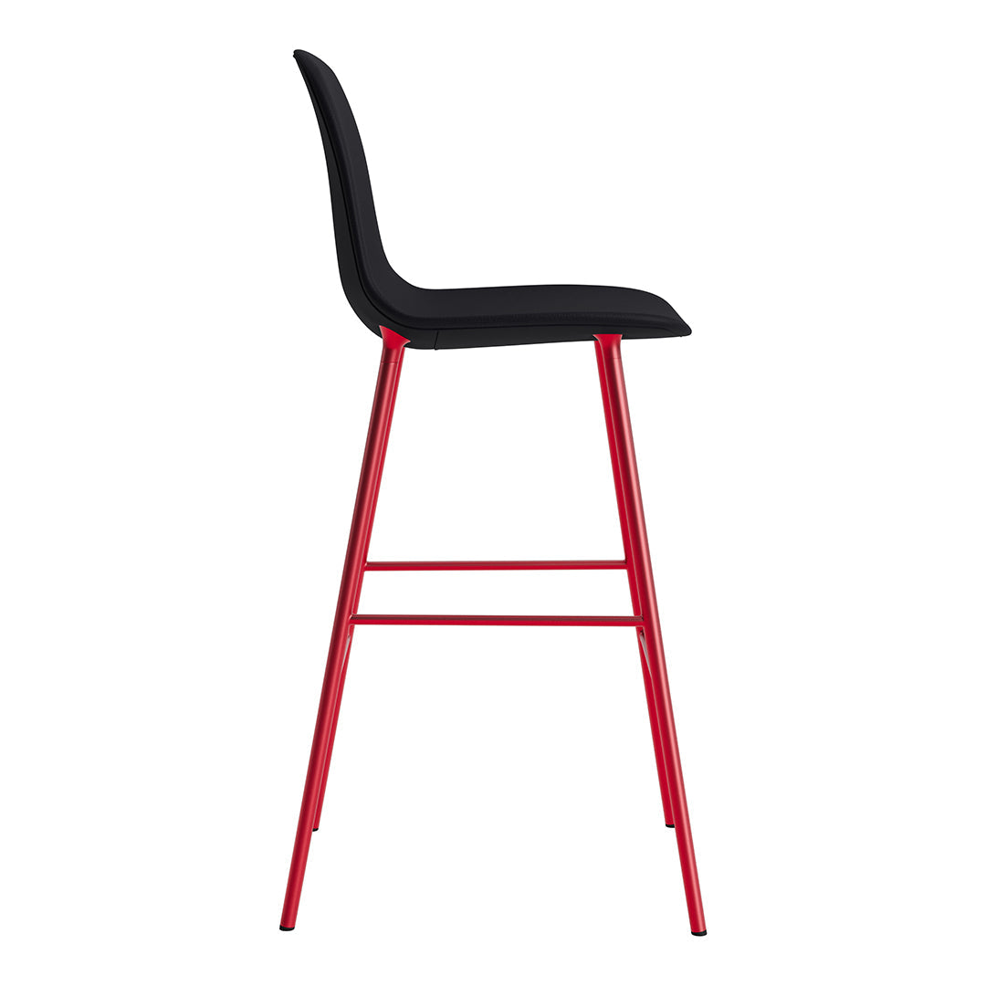 Modern Form Bar Chair - Fully Upholstered Counter Stool with Comfortable Seat - Perfect for Kitchen Islands, Breakfast Bars & Home Bars