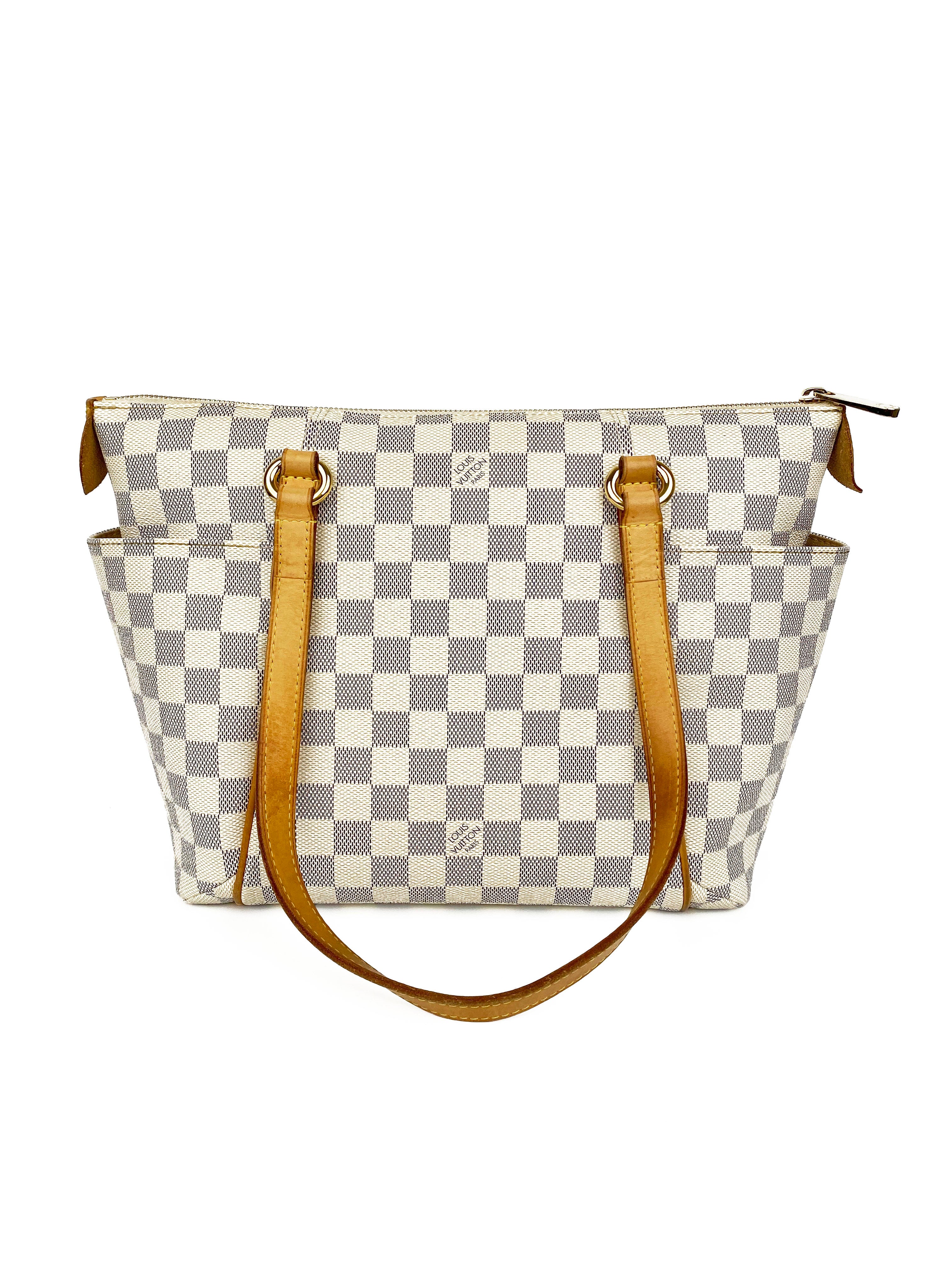 Louis Vuitton Damier Azur Totally PM Handbag - Luxury Designer Shoulder Bag for Women, Perfect for Work, Travel & Everyday Use