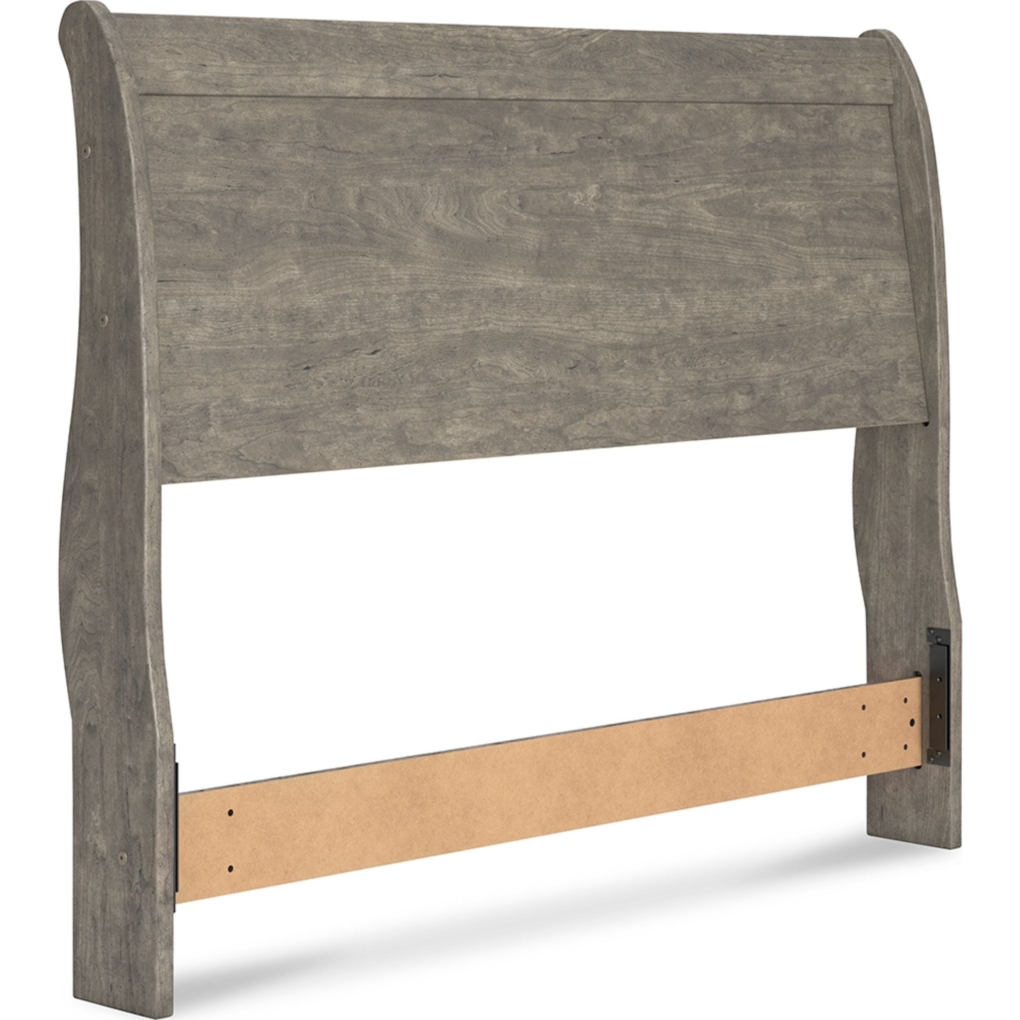 Bayzor Full Size Gray Sleigh Headboard - Elegant Bedroom Furniture for Master & Guest Rooms
