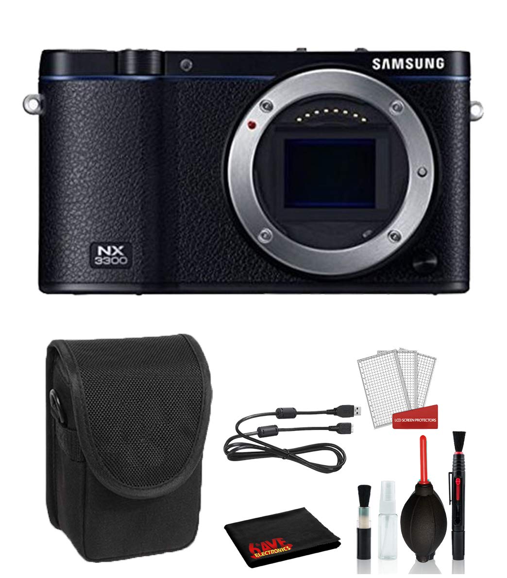 Samsung NX3300 Mirrorless Digital Camera with 20-50mm Lens | Advanced Bundle Includes Camera Case, Cleaning Kit & Accessories | Perfect for Travel Photography, Vlogging & Everyday Shooting