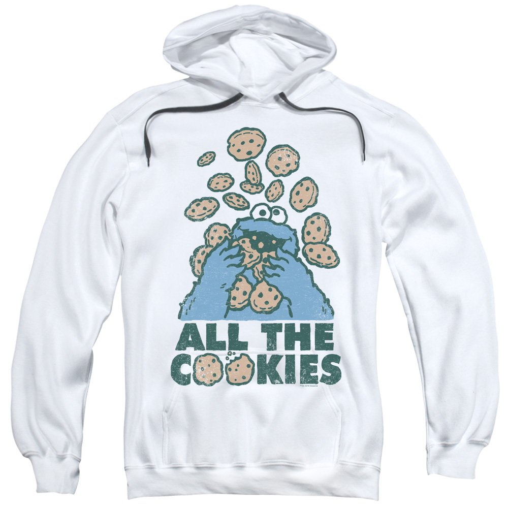 A&E Designs Cookie Monster Hoodie - Soft & Cozy All The Cookies Sweatshirt for Kids & Adults | Perfect for Halloween, Christmas & Casual Wear