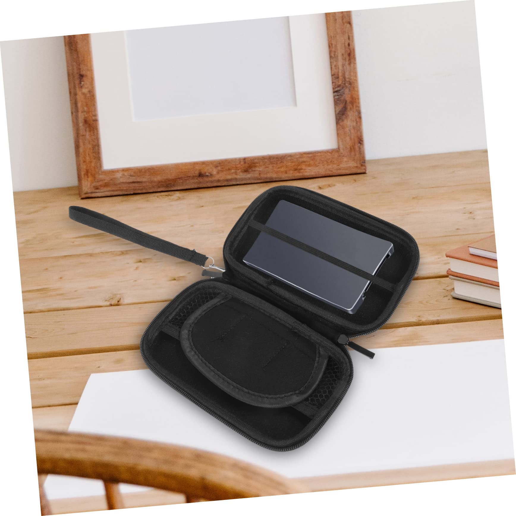 KOMBIUDA 3-Piece Mobile Hard Drive Organizer Set - USB Cable Storage Case, Portable HDD Carrying Bag with Battery Pouch, Non-Woven Fabric Travel Accessories for Computer Gear, Office & Home Use | Perfect for Business Trips, Daily Commute & Tech Organization
