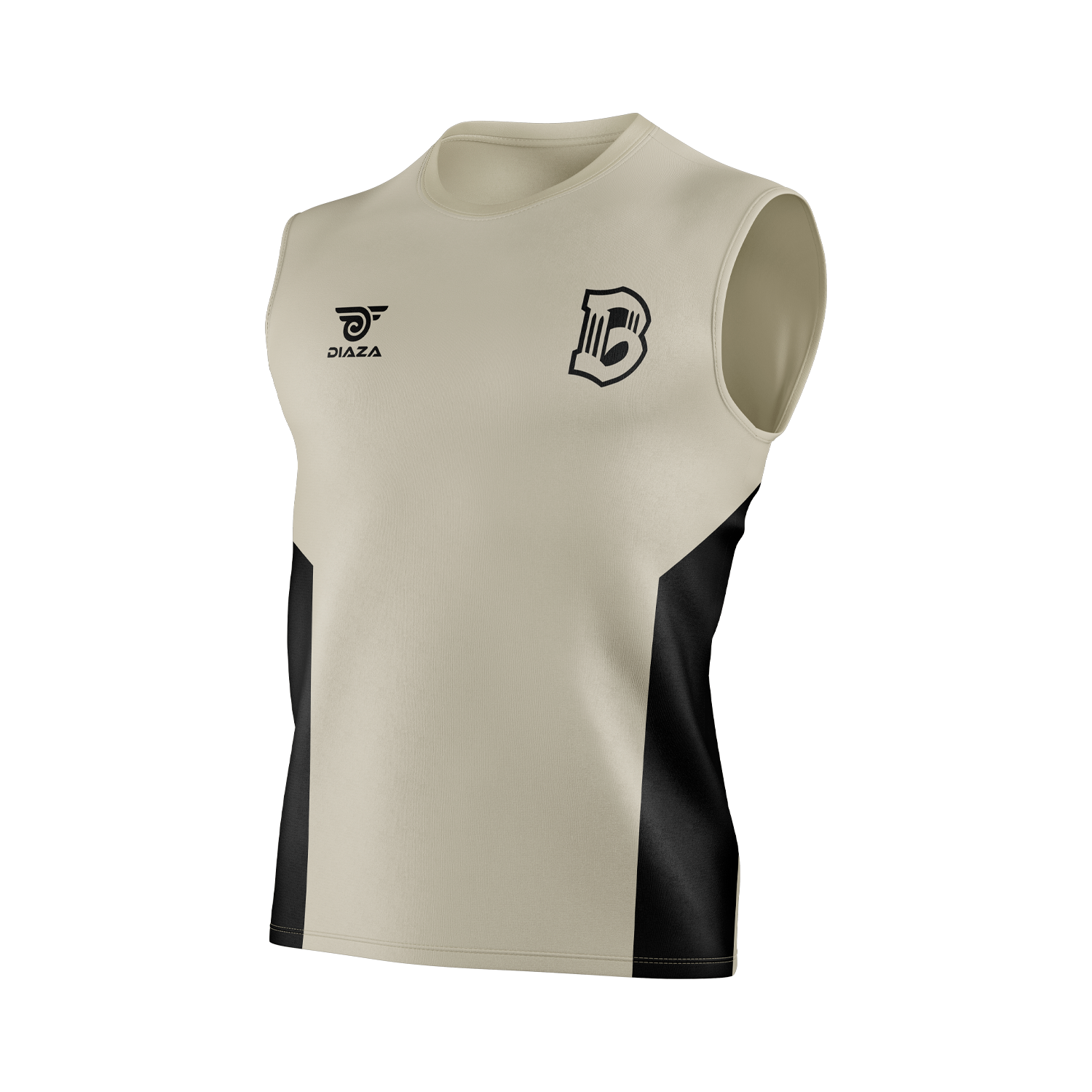 Brooklyn FC Brown Sleeveless Youth Jersey - Breathable Soccer Uniform for Kids - Perfect for Youth Football Training & Match Play