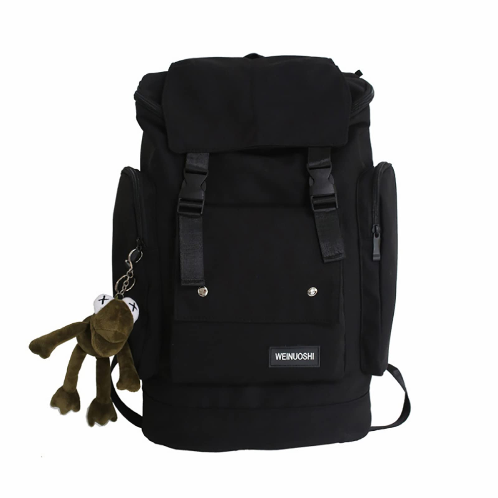 LORDWEY Stylish Japanese Korean Backpack for Women Men Students - School Work Travel Casual Daypack - Perfect for College Office Commuting & Outdoor Adventures - Black