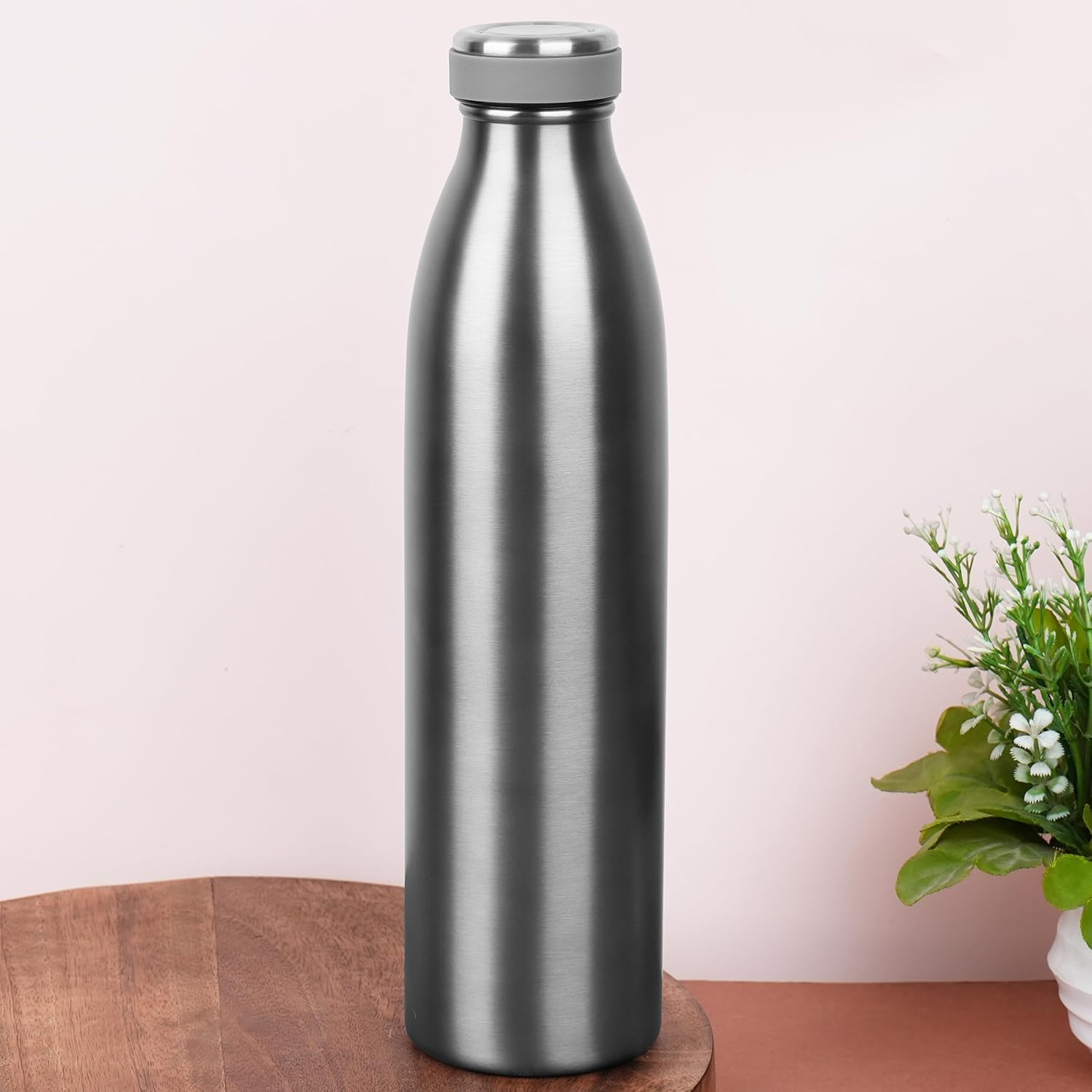 WORLD OF KITCHENCRAFT Stainless Steel Vacuum Insulated Water Bottle - 100ML (12oz) | Leak Proof & BPA Free | Perfect for Gym, Hiking, Travel & Office Use