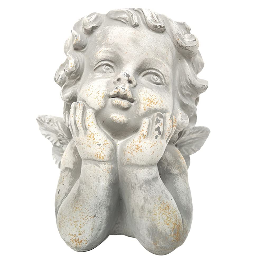 Angel Face Planter Pot - Decorative Succulent Planter with Human Head Statue Design for Home & Office Desktop | Perfect for Indoor Plants, Flowers, and Small Succulents