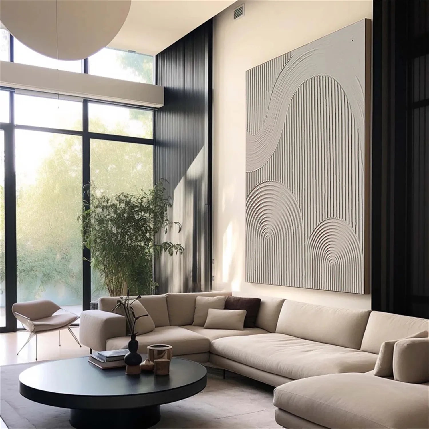 Beige & Brown Abstract Wall Art Print #BB104 - Modern Home Decor for Living Room, Bedroom & Office