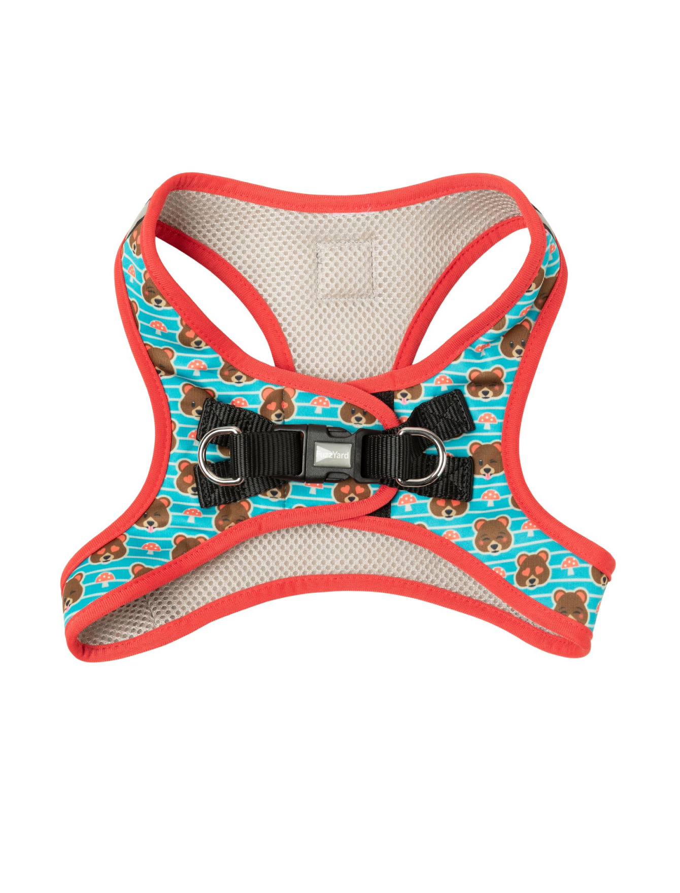 FuzzYard Step-in Dog Harness for Small & Large Dogs - Soft & Adjustable Pet Harness with Reflective Strips (6 Sizes, Fuzz Bear Design) - Perfect for Walking, Training & Outdoor Adventures
