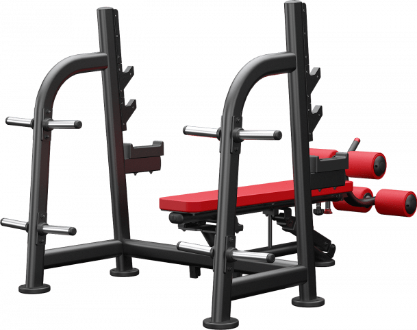 ATLANTIS Olympic Flat & Decline Bench Press - Professional Strength Training Equipment for Home & Commercial Gyms | Perfect for Weightlifting, Bodybuilding & CrossFit Workouts