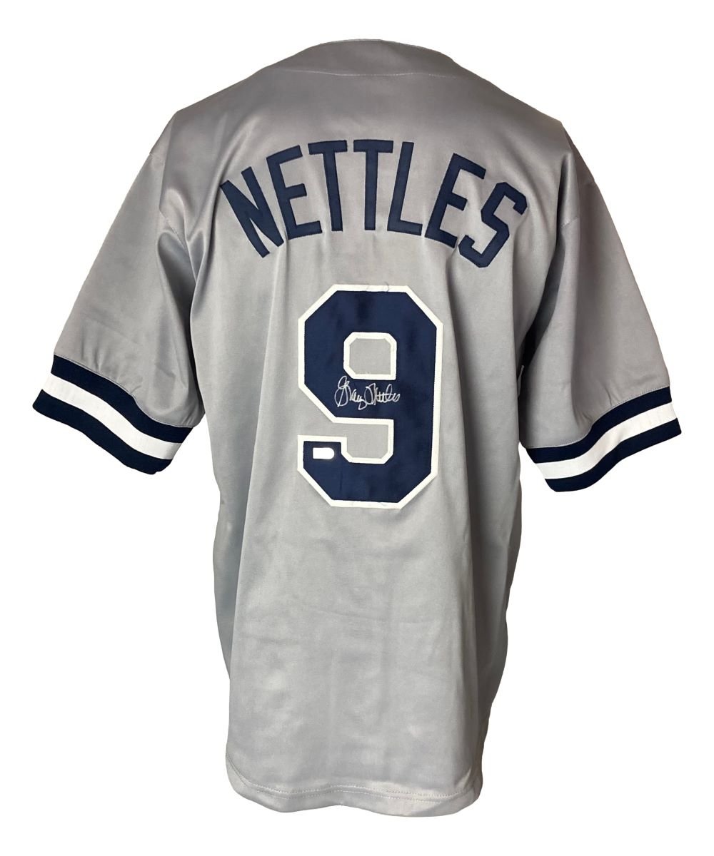 Authentic Graig Nettles New York Yankees Signed Gray Baseball Jersey - Certified Memorabilia for Collectors & Fans - Perfect for Display, Gifts & Sports Memorabilia Collections