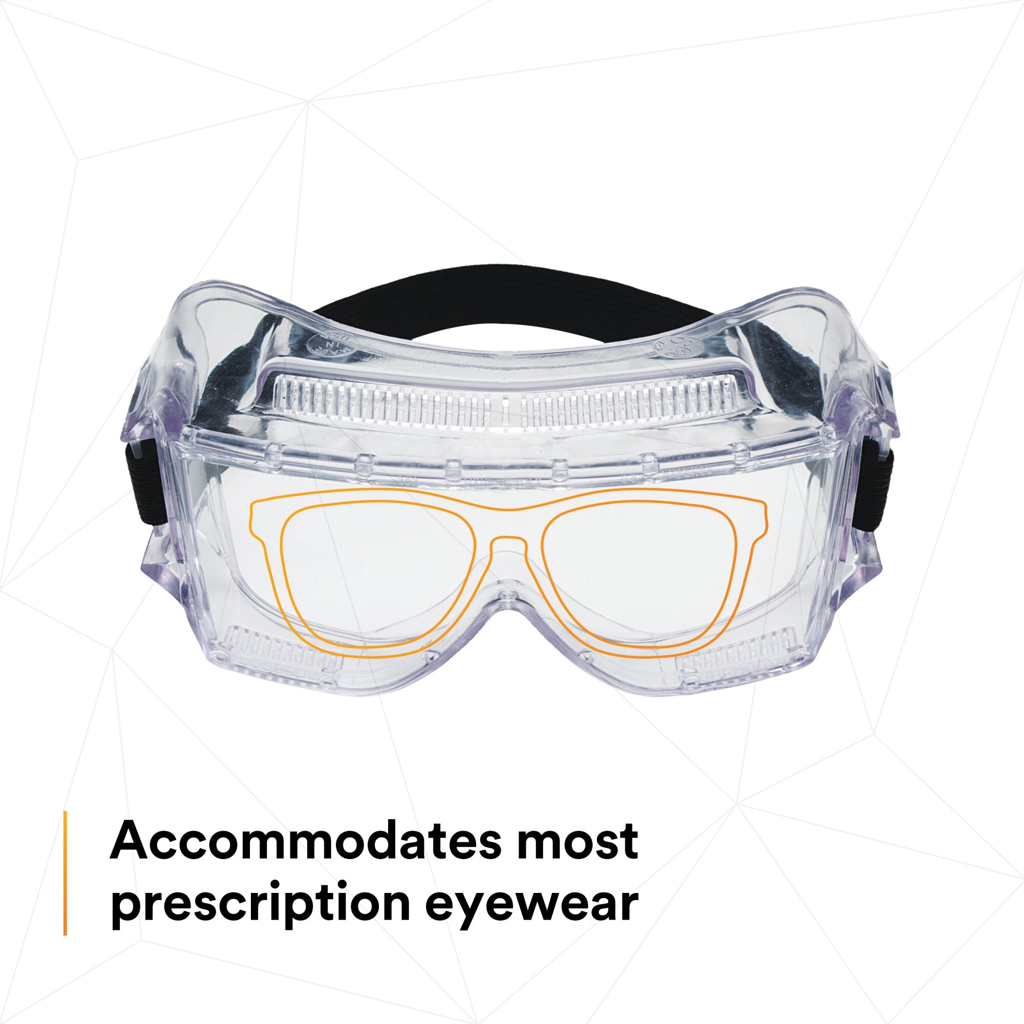 3M Centurion Impact Safety Goggles 452 40300 00000 10 - Clear Lens Protective Eyewear for Construction, Woodworking & DIY Projects - ANSI Z87.1 Certified Safety Glasses