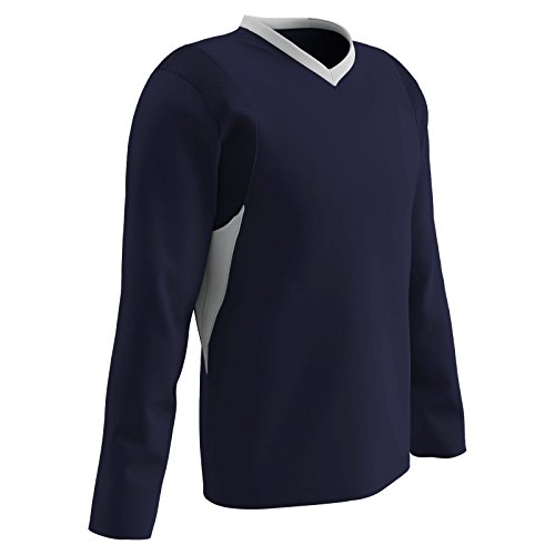 Navy, White Inset