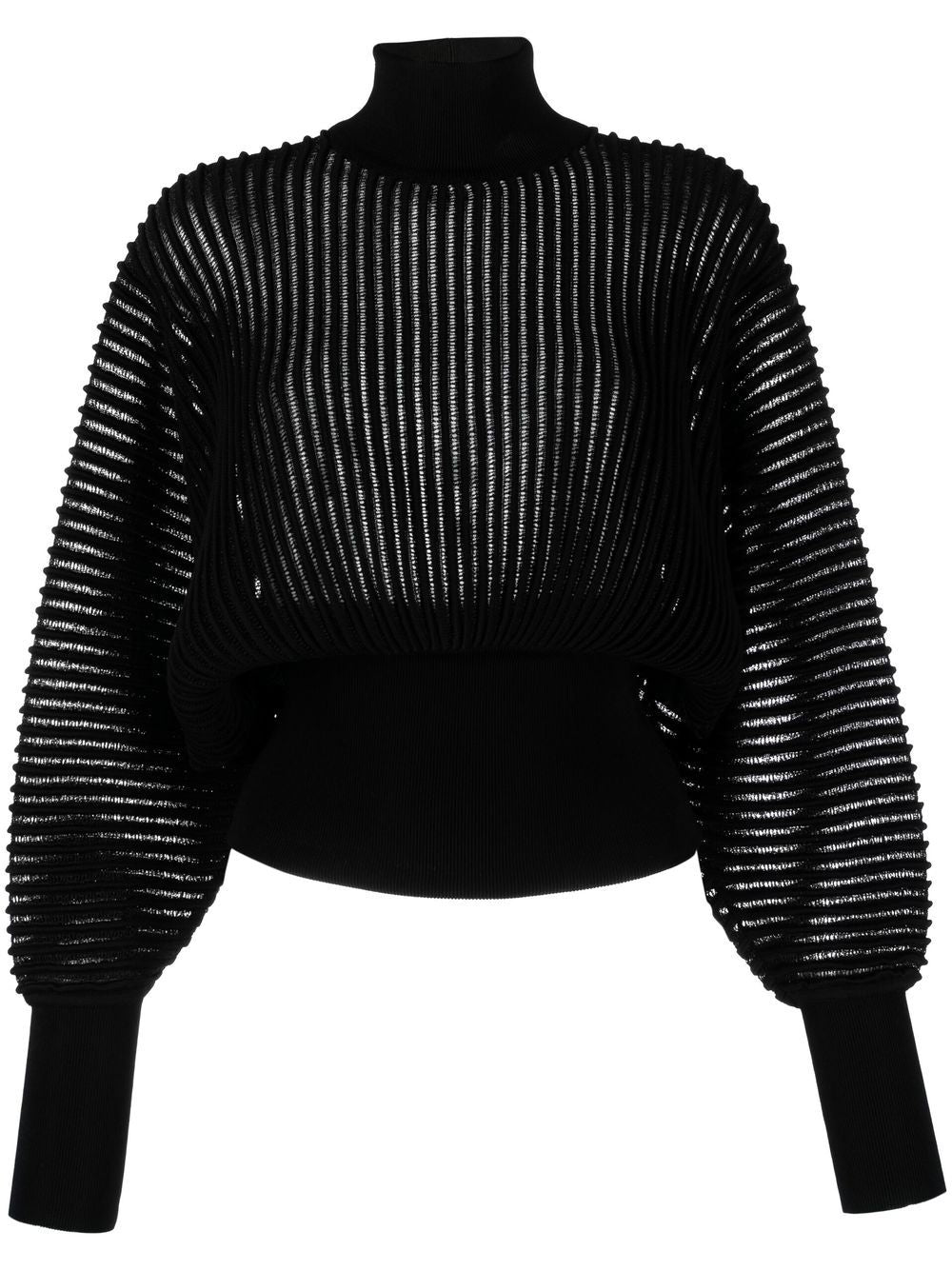Alaia Black Sweaters for Women - Soft & Stylish Knit Pullover for Casual Wear & Office Outfits
