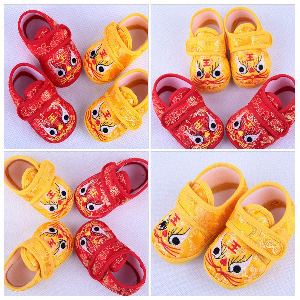 Holibanna Baby Tiger Shoes - Soft & Comfortable Infant Sneaker Slippers for Prewalkers | Warm, Breathable Baby Booties for Newborns & Toddlers | Perfect for Indoor Play, First Steps & Photo Shoots